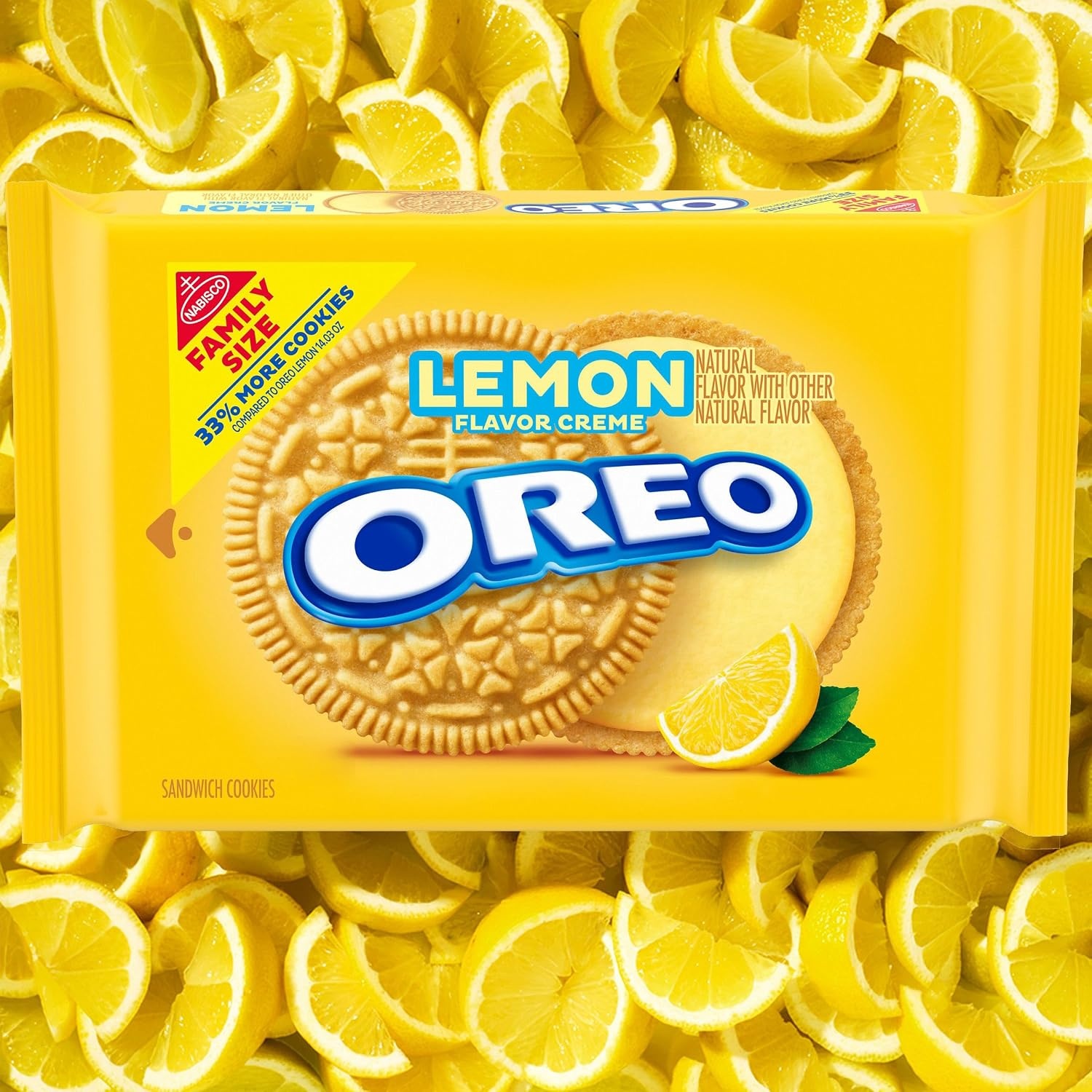 image:imageOREO Lemon Creme Sandwich Cookies Family Size 1871 oz