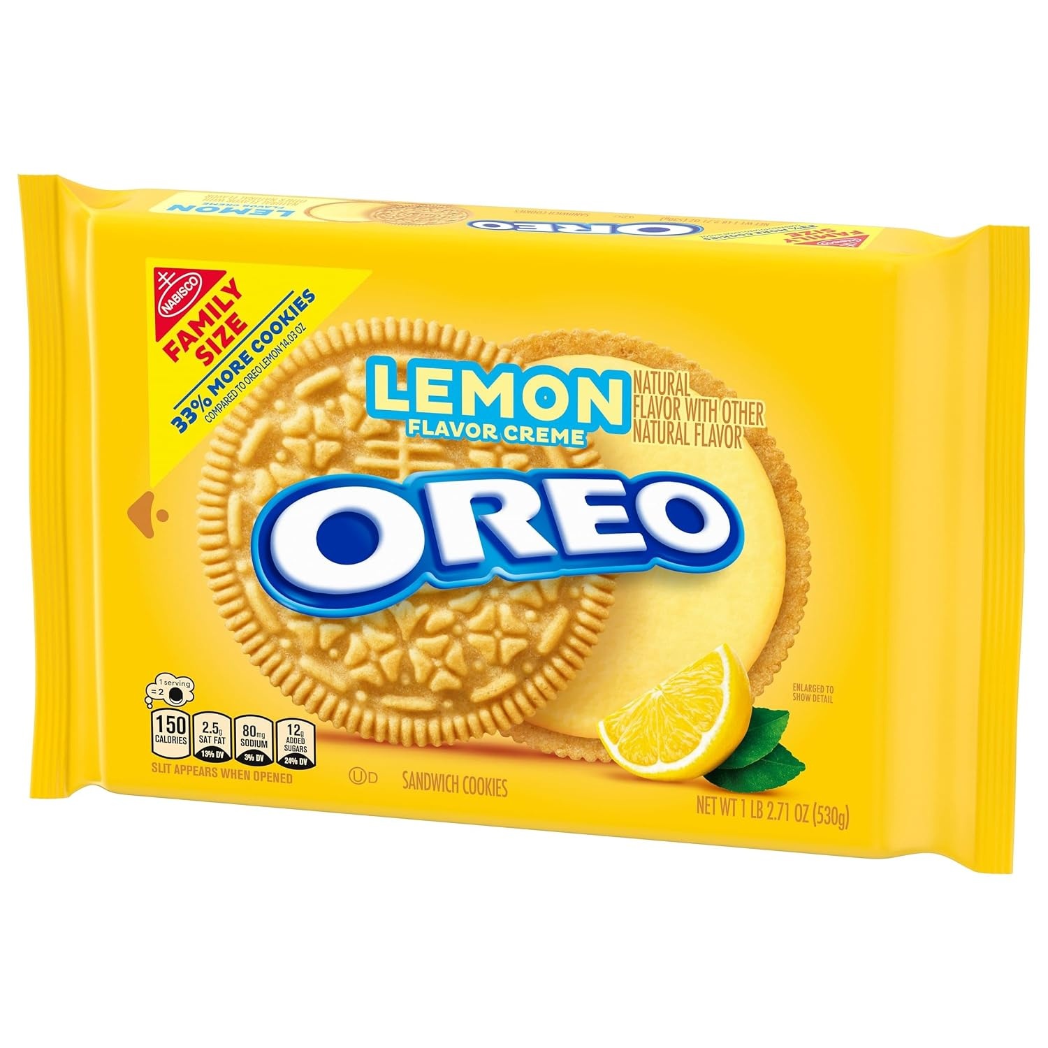 image:imageOREO Lemon Creme Sandwich Cookies Family Size 1871 oz