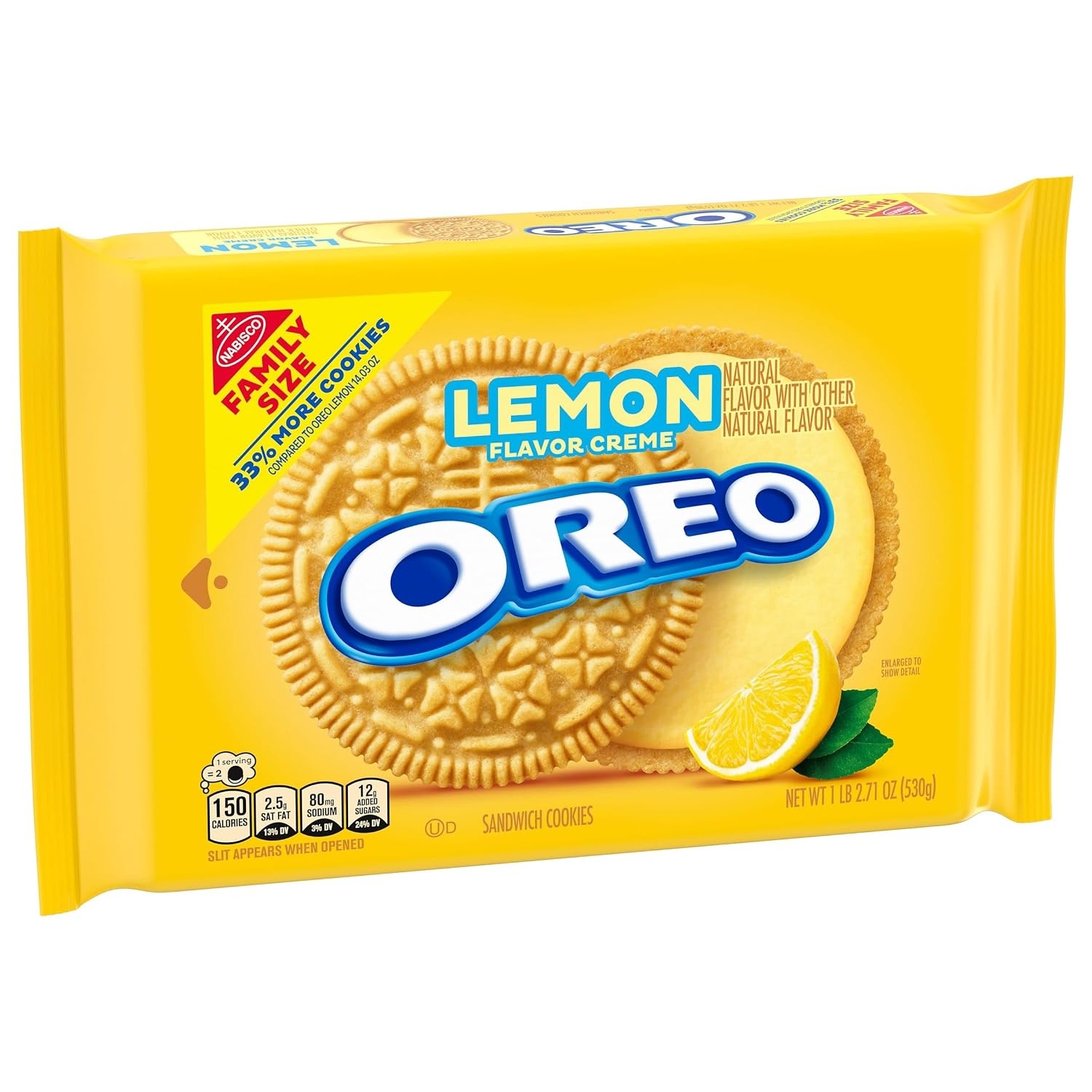image:imageOREO Lemon Creme Sandwich Cookies Family Size 1871 oz