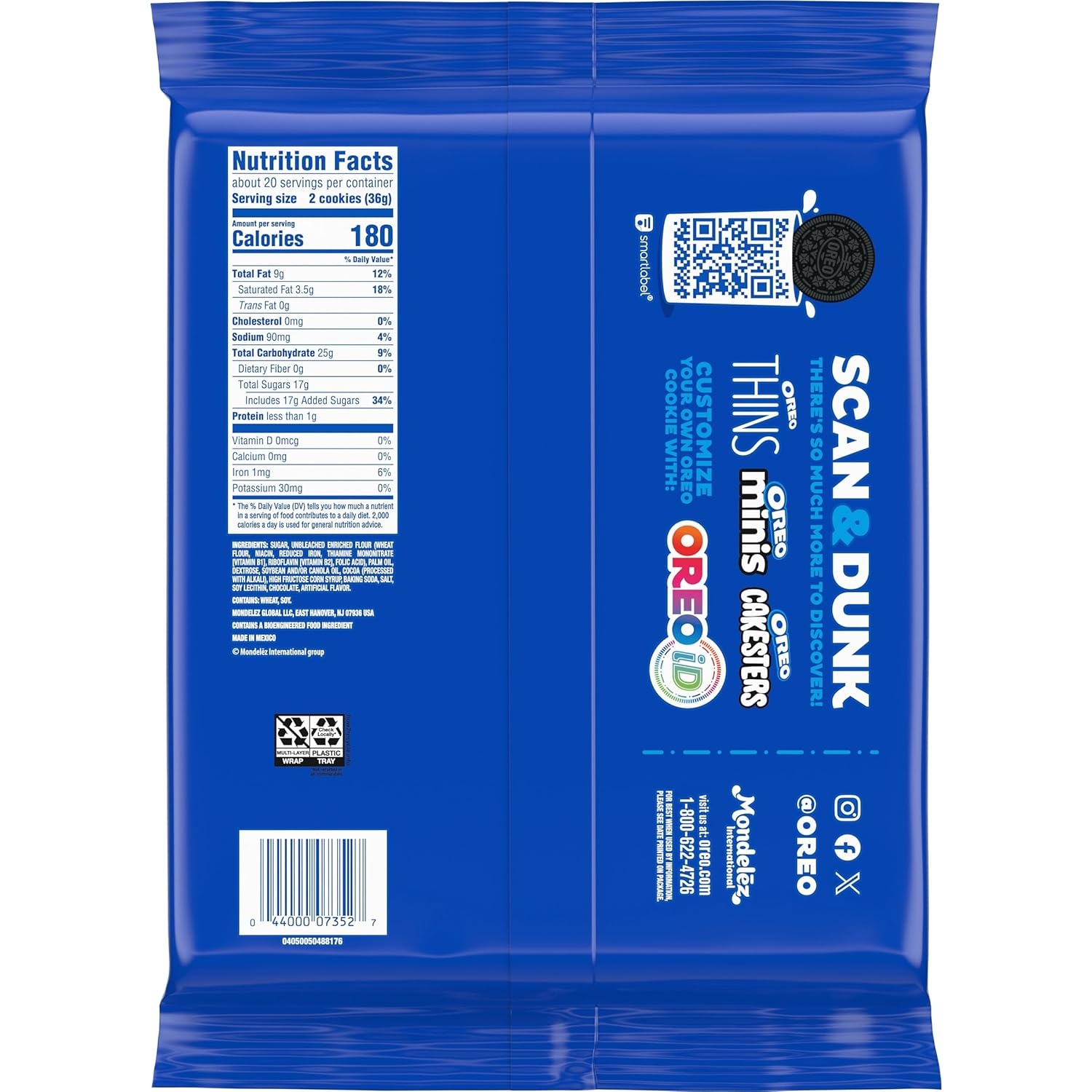 image:imageOREO Mega Stuf Chocolate Sandwich Cookies Party Size 1 lb 935 oz2535 Ounces