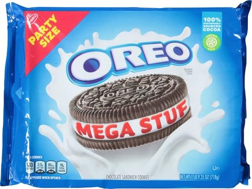 image:imageOREO Mega Stuf Chocolate Sandwich Cookies Party Size 1 lb 935 oz507 Ounces