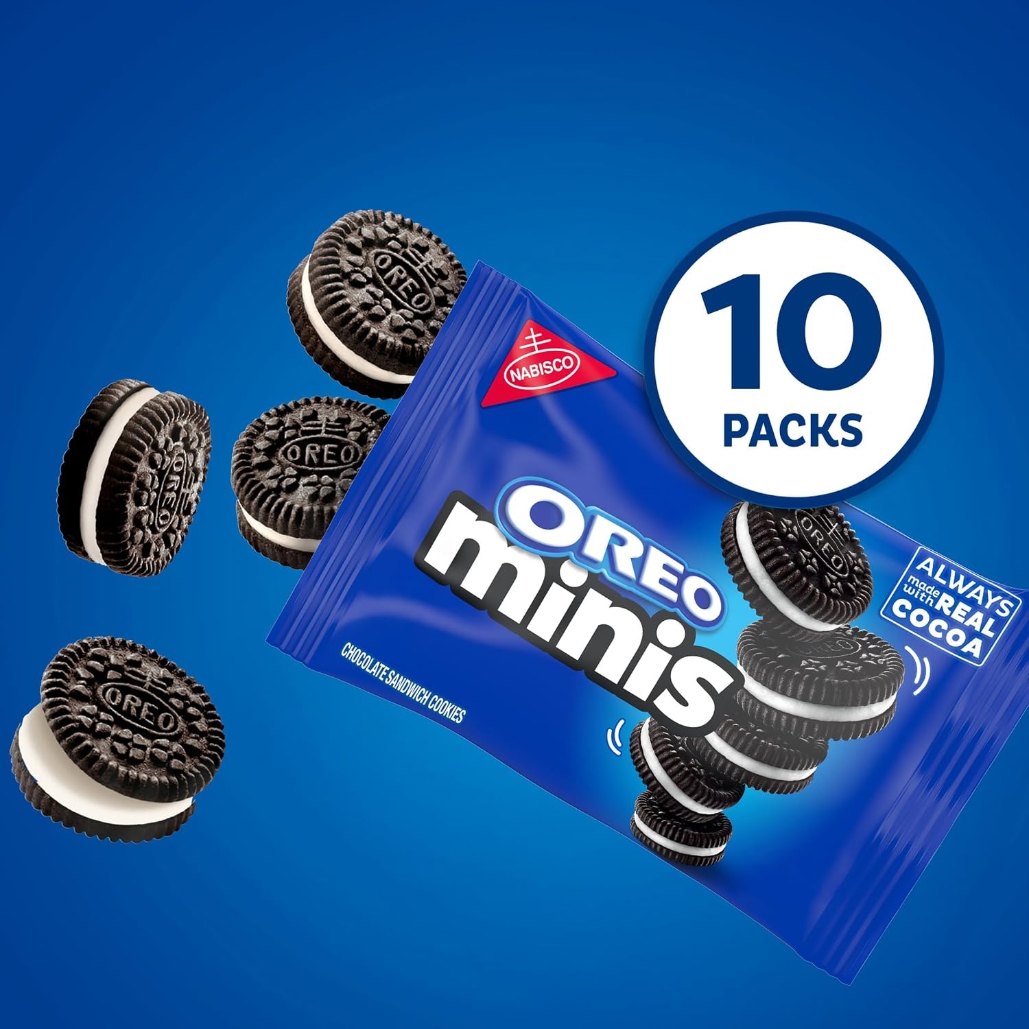 image:imageOREO Mini Chocolate Sandwich Cookies 10 Snack Packs