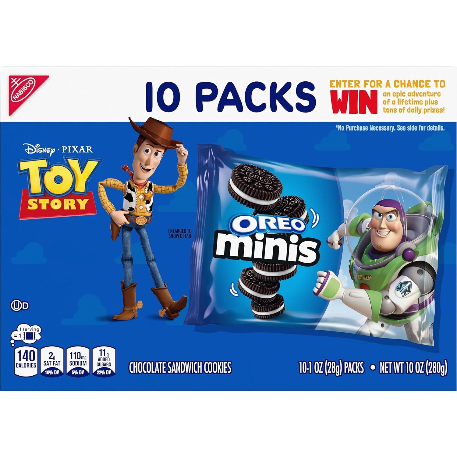 image:imageOREO Mini Chocolate Sandwich Cookies 10 Snack Packs