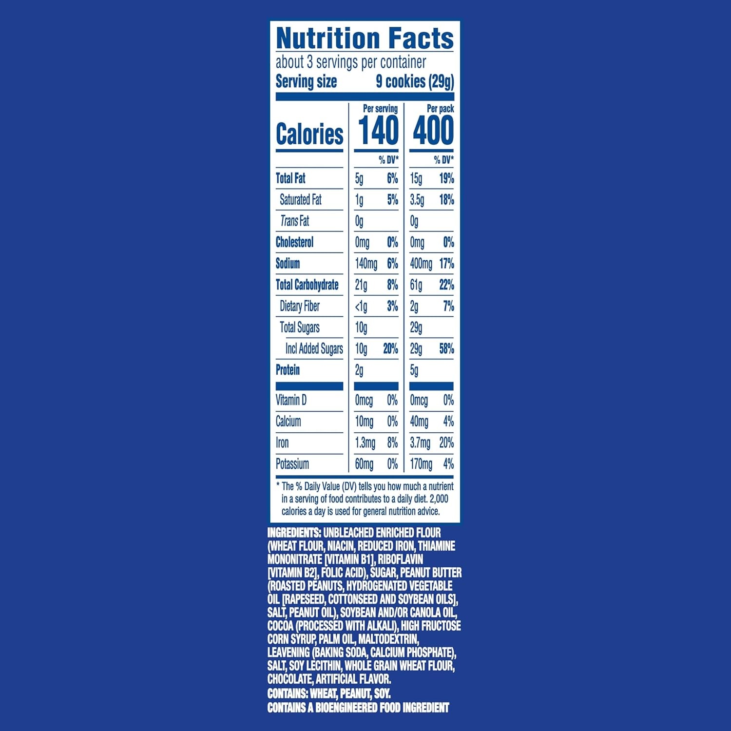 image:imageOREO Mini Peanut Butter Chocolate Sandwich Cookies 123 oz Packs