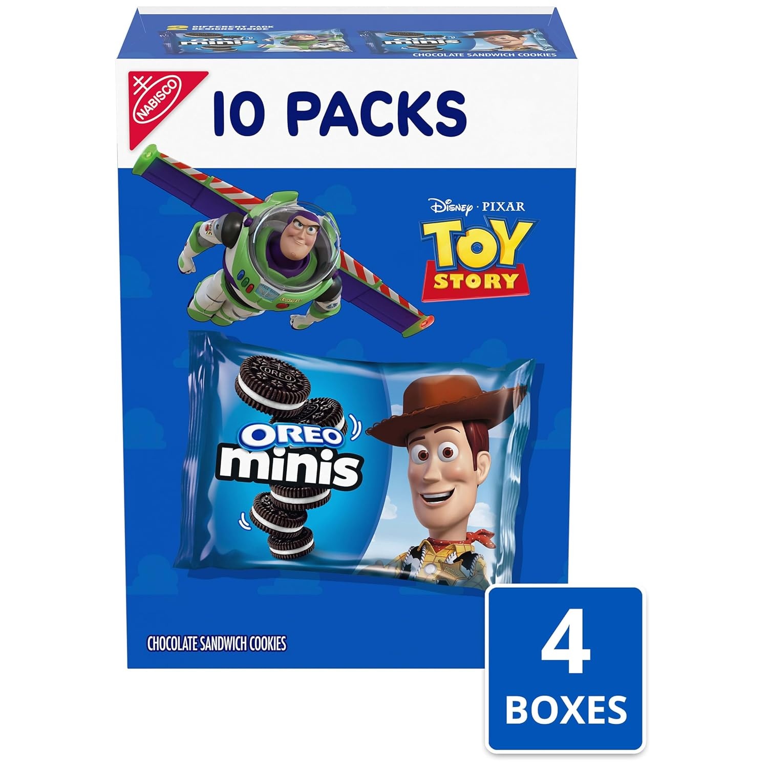 image:imageOREO Minis Chocolate Sandwich Cookies 40 Total Snack Packs 4 Boxes
