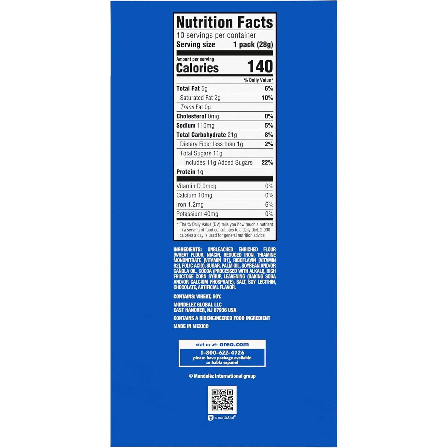 image:imageOREO Minis Chocolate Sandwich Cookies 40 Total Snack Packs 4 Boxes