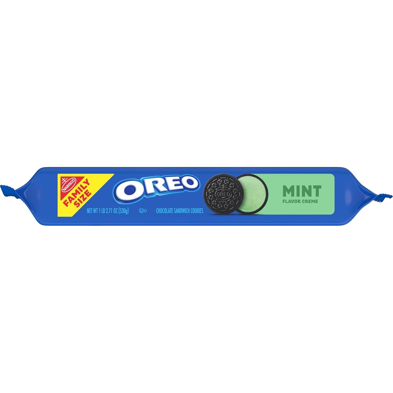 image:imageOREO Mint Creme Chocolate Sandwich Cookies Family Size 121871 oz Packs