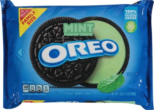 image:imageOREO Mint Creme Chocolate Sandwich Cookies Family Size 1871 oz1871 OZ Pack of 2