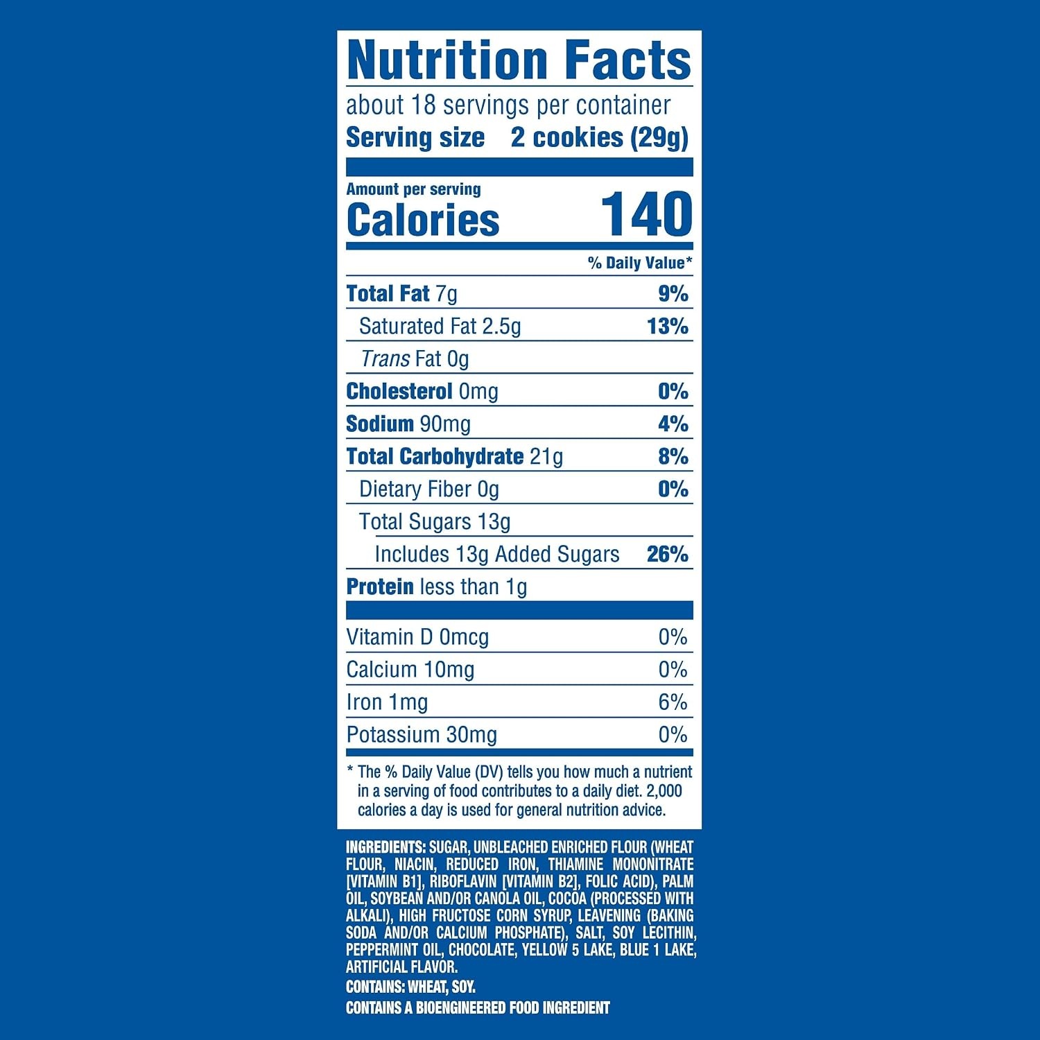 image:imageOREO Mint Creme Chocolate Sandwich Cookies Family Size 1871 oz1871 Ounce Pack of 1