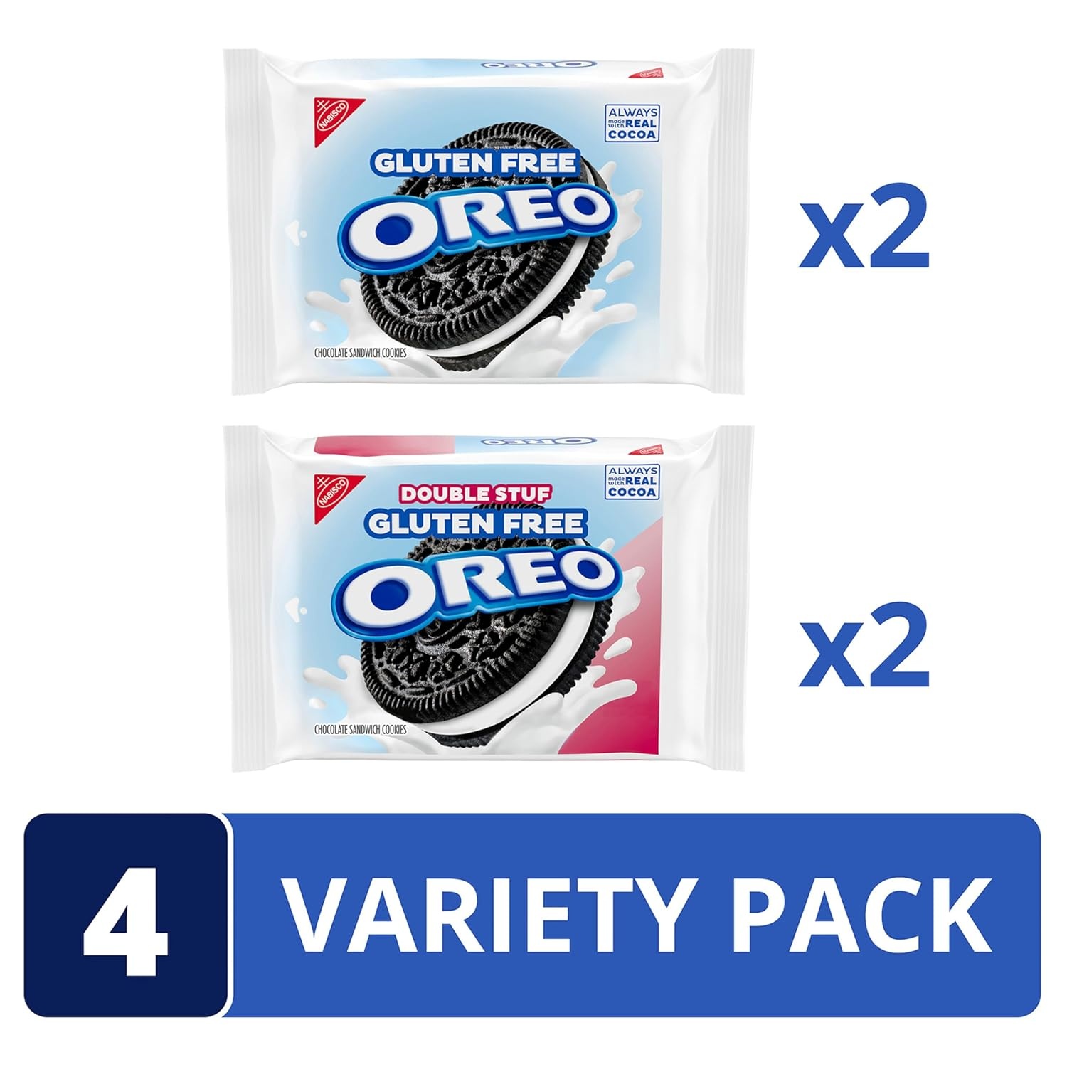 image:imageOREO Original amp OREO Double Stuf Gluten Free Cookies Variety Pack 4 Packs