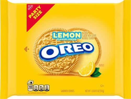 image:imageOREO REESES Peanut Buttery Creme Chocolate Sandwich Cookies 1235 ozLemon Creme