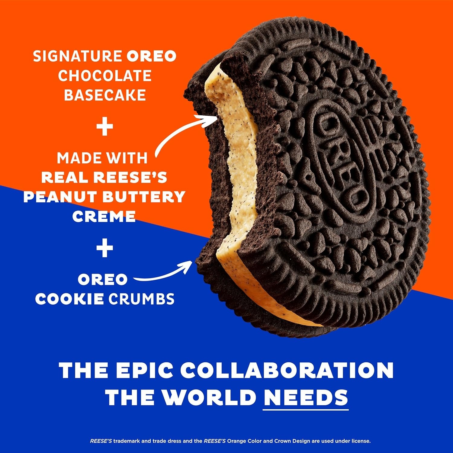 image:imageOREO REESES Peanut Buttery Creme Chocolate Sandwich Cookies 1235 ozPeanut Butter
