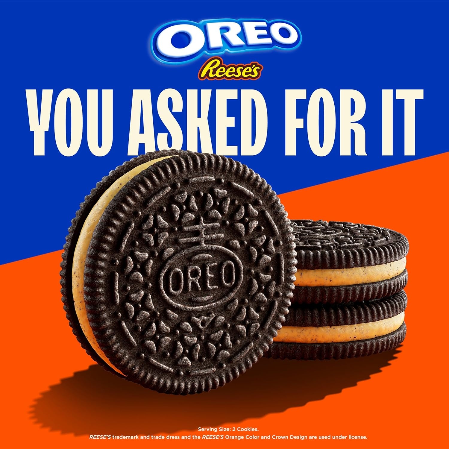 image:imageOREO REESES Peanut Buttery Creme Chocolate Sandwich Cookies 1235 ozPeanut Butter