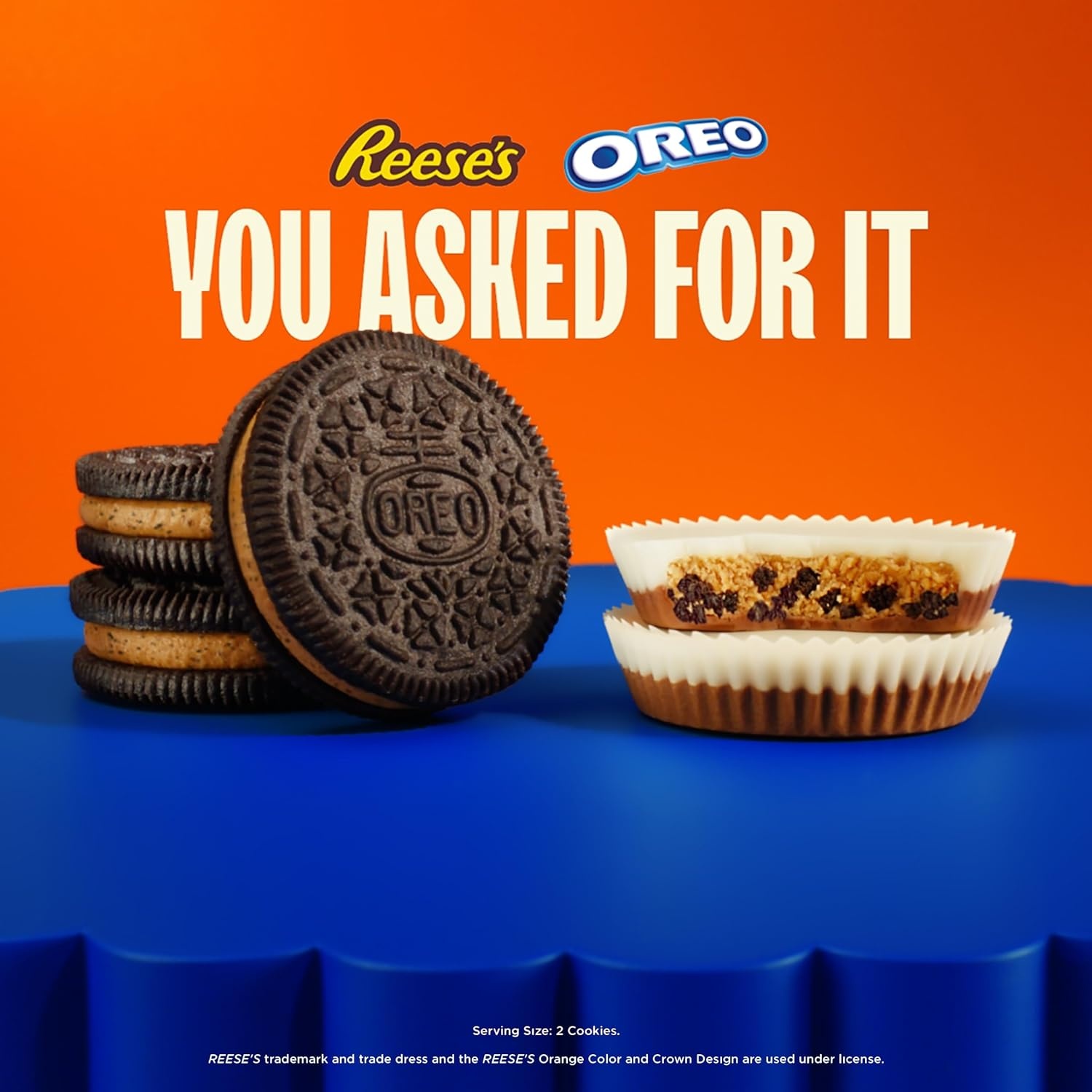 image:imageOREO REESES Peanut Buttery Creme Chocolate Sandwich Cookies 1235 ozPeanut Butter