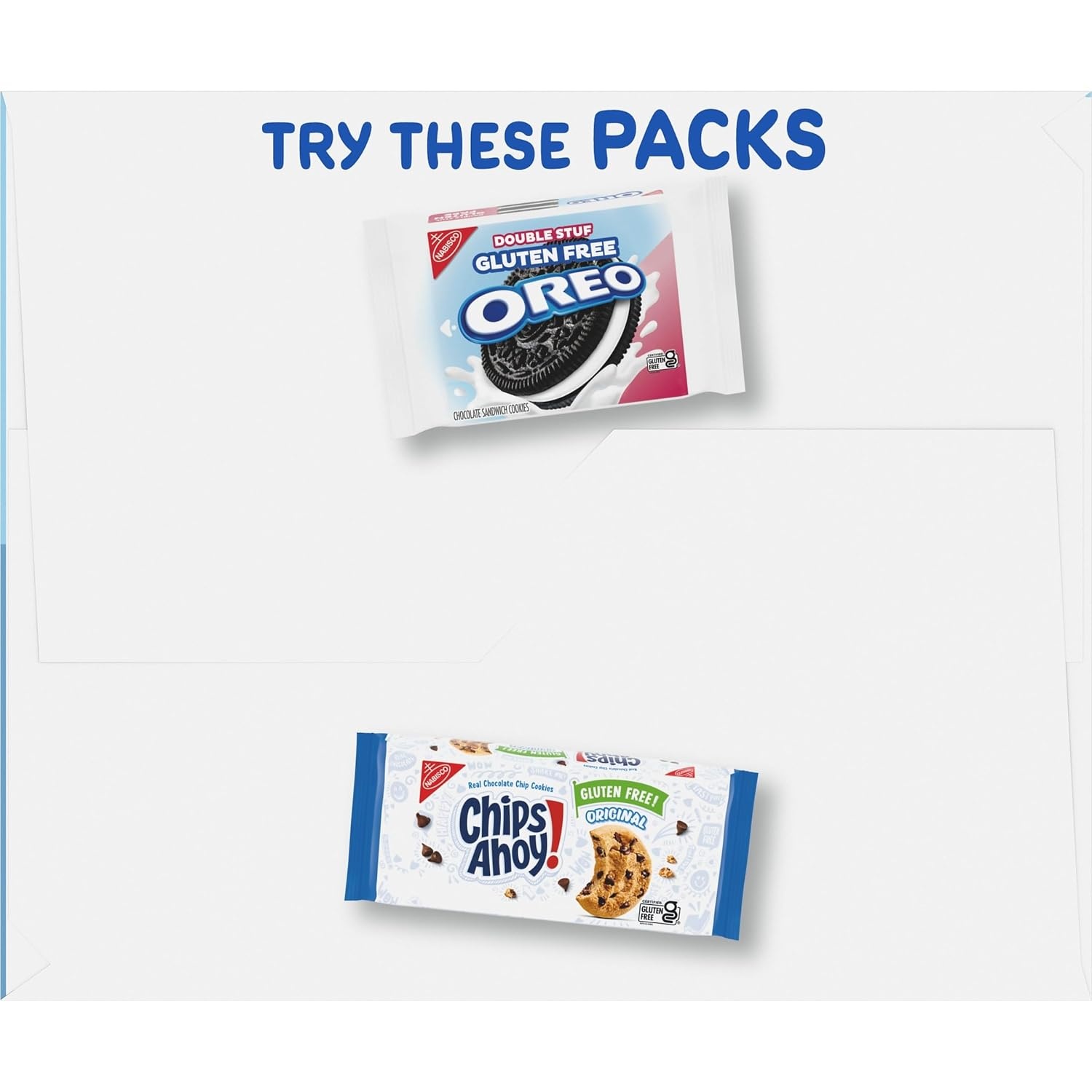 image:imageOREO Sandwich Cookies amp CHIPS AHOY Chocolate Chip Cookies Gluten Free Variety Pack 20 Snack Packs155 OZ