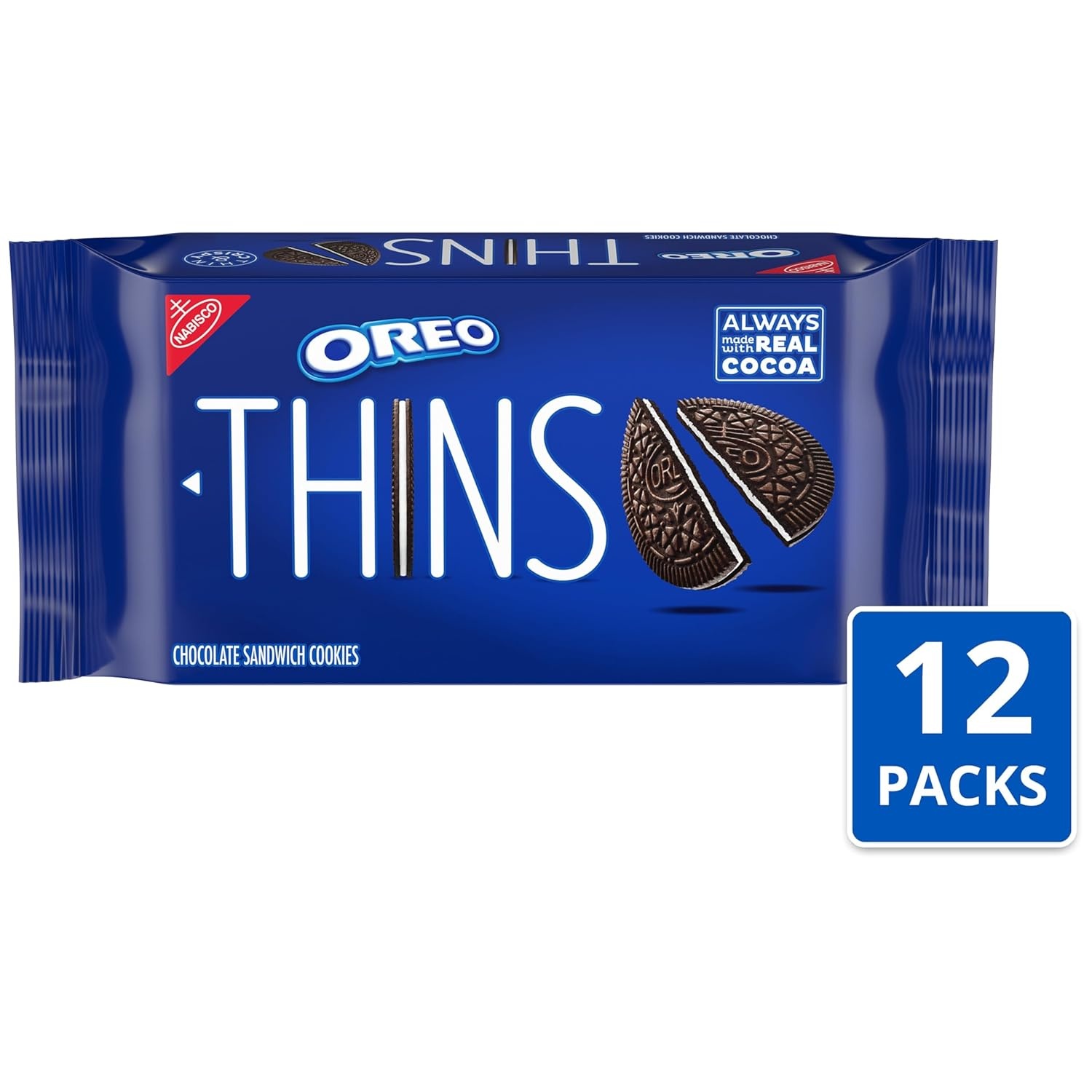 image:imageOREO Thins Chocolate Sandwich Cookies 12921 oz Packs