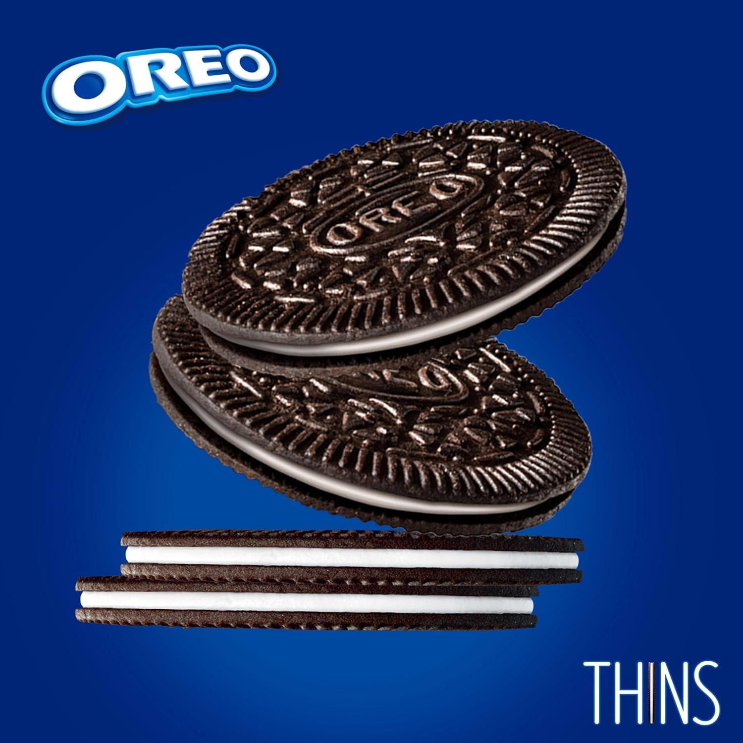 image:imageOREO Thins Chocolate Sandwich Cookies Family Size 1178 oz1178 Ounce Pack of 1
