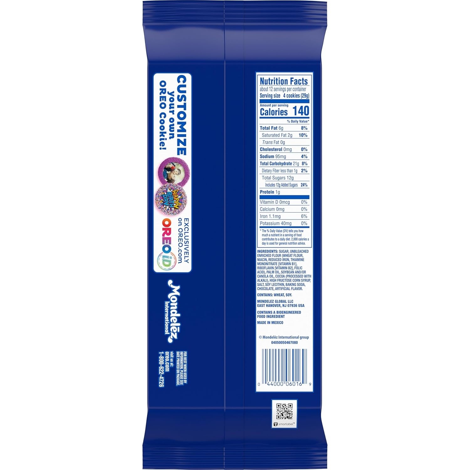 image:imageOREO Thins Chocolate Sandwich Cookies Family Size 1178 oz1178 Ounce Pack of 2