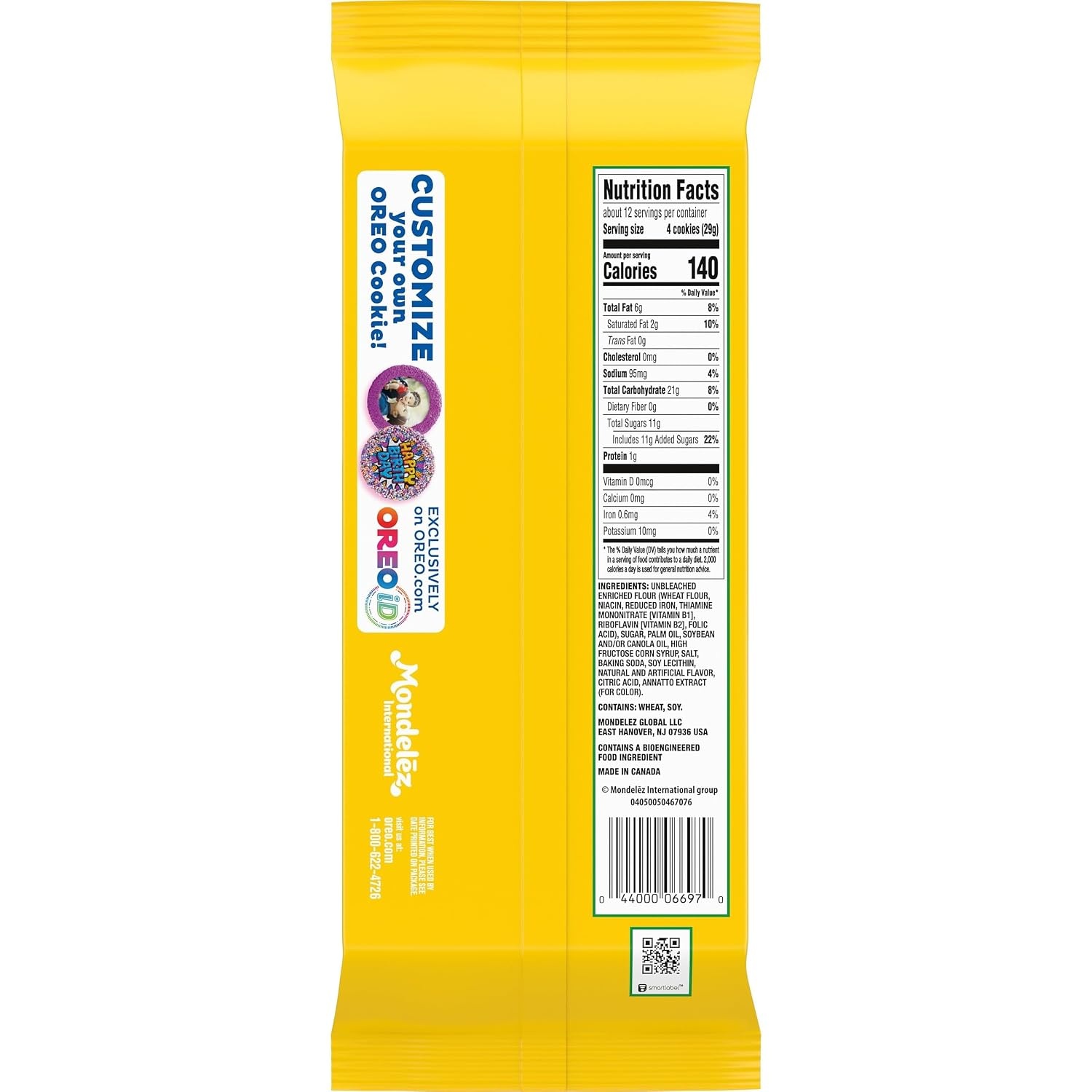 image:imageOREO Thins Lemon Creme Sandwich Cookies Family Size 1178 oz