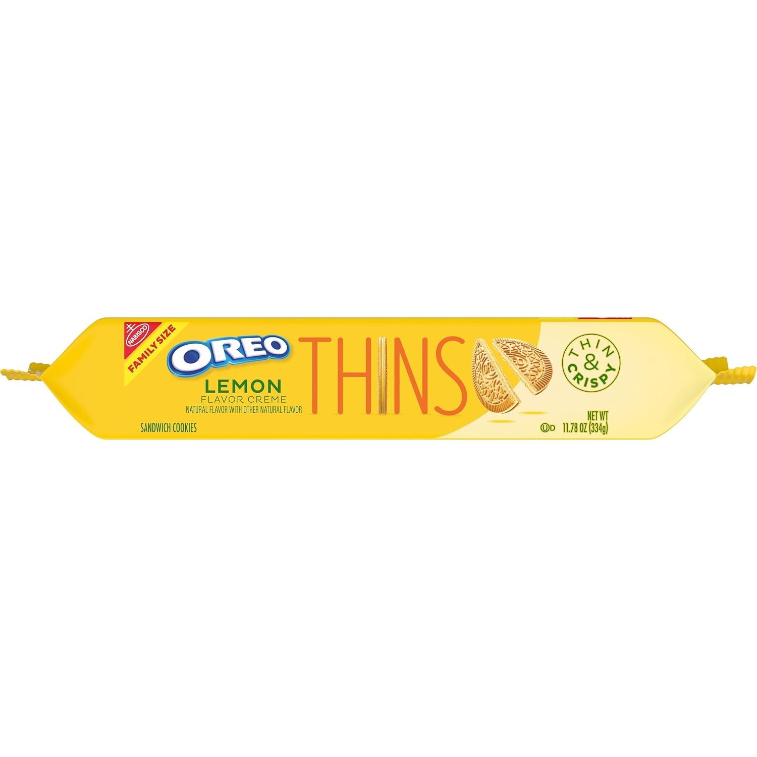 image:imageOREO Thins Lemon Creme Sandwich Cookies Family Size 1178 oz