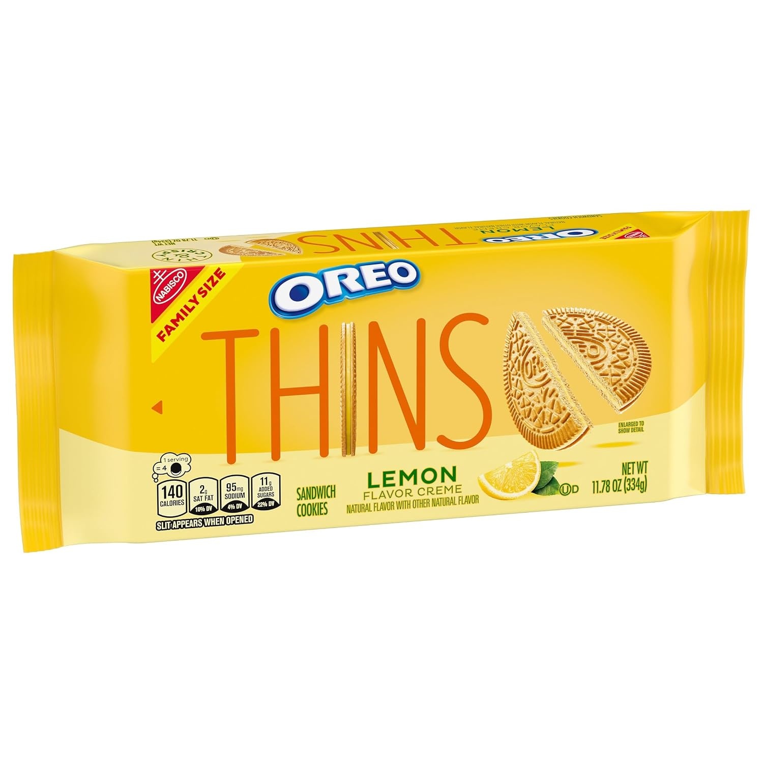 image:imageOREO Thins Lemon Creme Sandwich Cookies Family Size 1178 oz