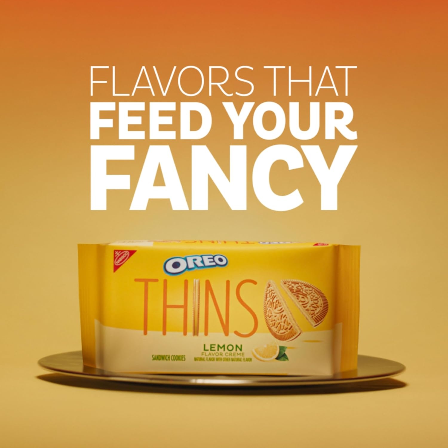 image:imageOREO Thins Lemon Creme Sandwich Cookies Family Size 121178 oz Packs