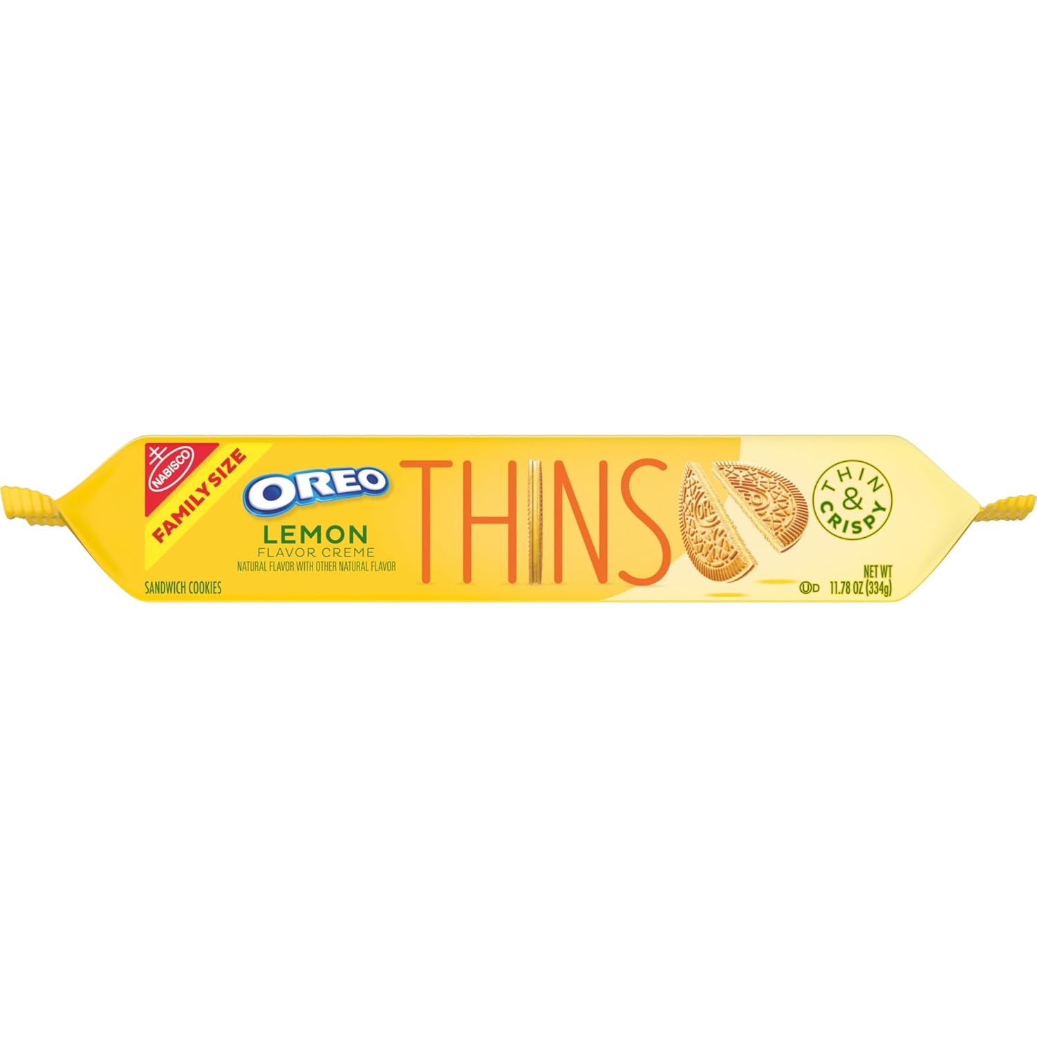 image:imageOREO Thins Lemon Creme Sandwich Cookies Family Size 121178 oz Packs