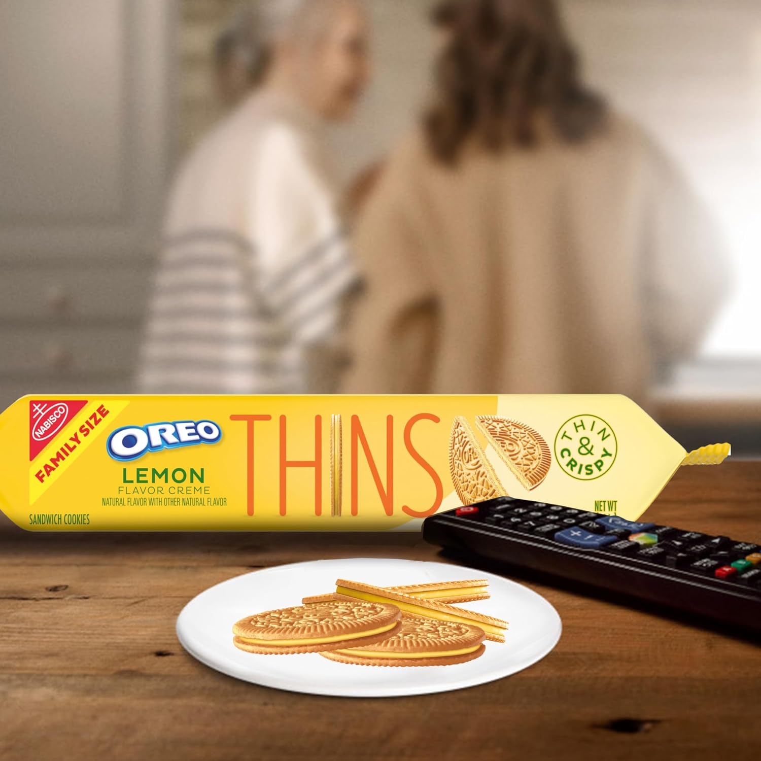 image:imageOREO Thins Lemon Creme Sandwich Cookies Family Size 121178 oz Packs