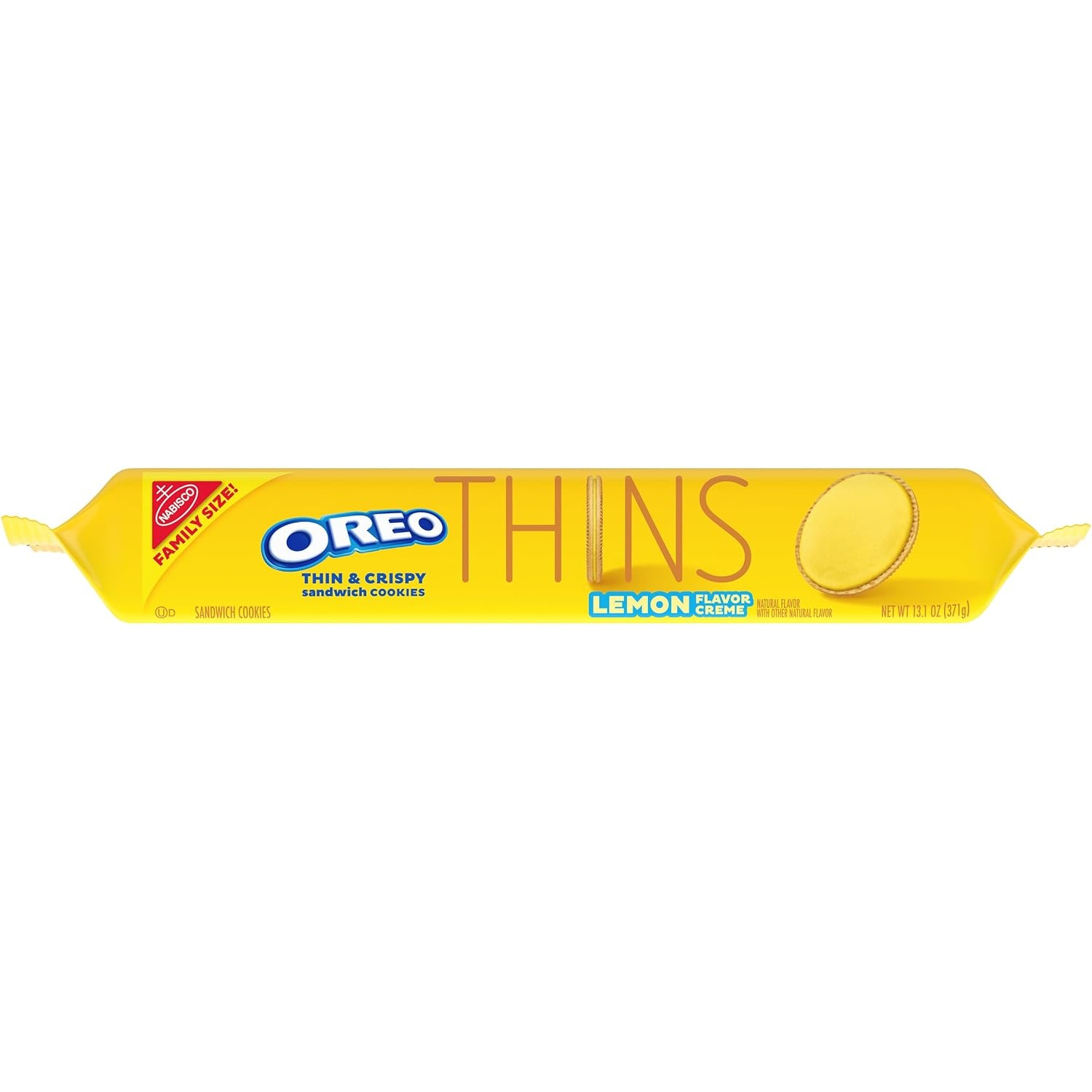 image:imageOREO Thins Lemon Creme Sandwich Cookies Family Size 12131 oz PacksLemon