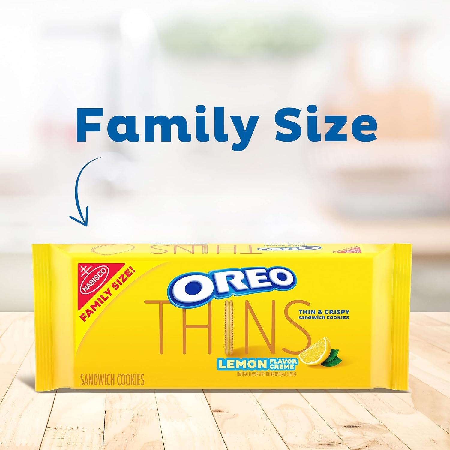 image:imageOREO Thins Lemon Creme Sandwich Cookies Family Size 12131 oz PacksLemon