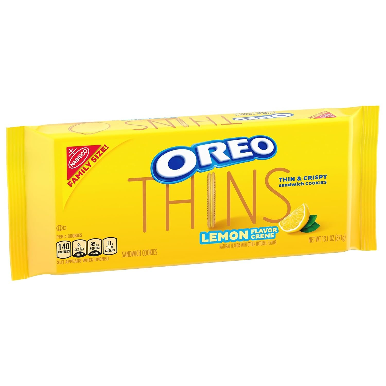 image:imageOREO Thins Lemon Creme Sandwich Cookies Family Size 12131 oz PacksLemon