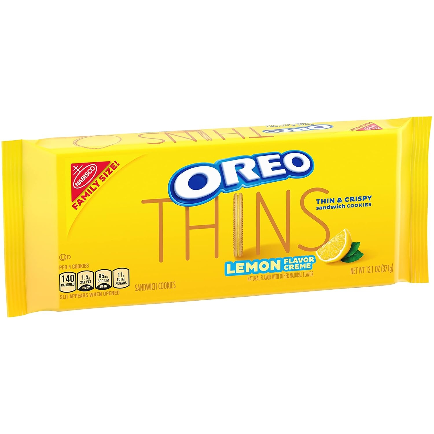 image:imageOREO Thins Lemon Creme Sandwich Cookies Family Size 12131 oz PacksLemon