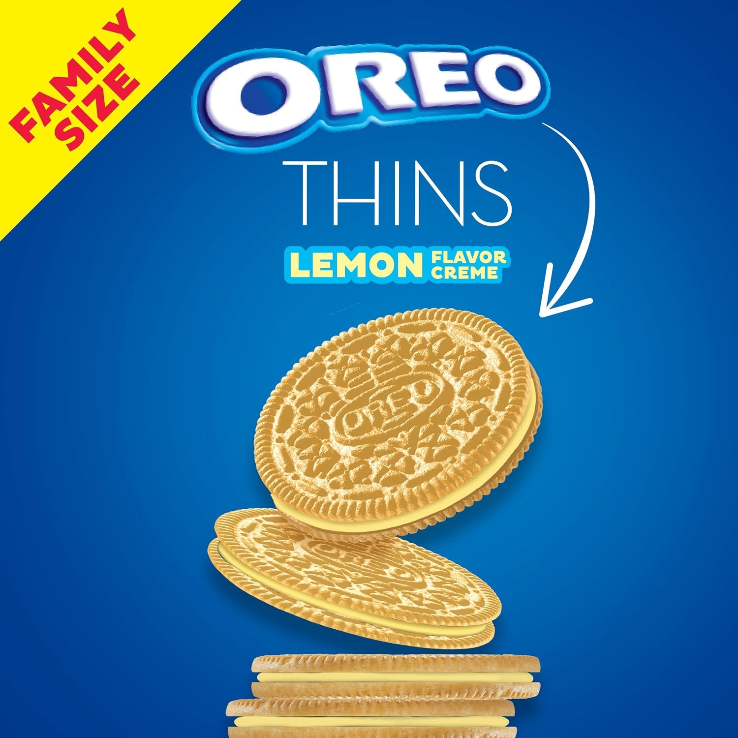 image:imageOREO Thins Lemon Creme Sandwich Cookies Family Size 12131 oz PacksLemon