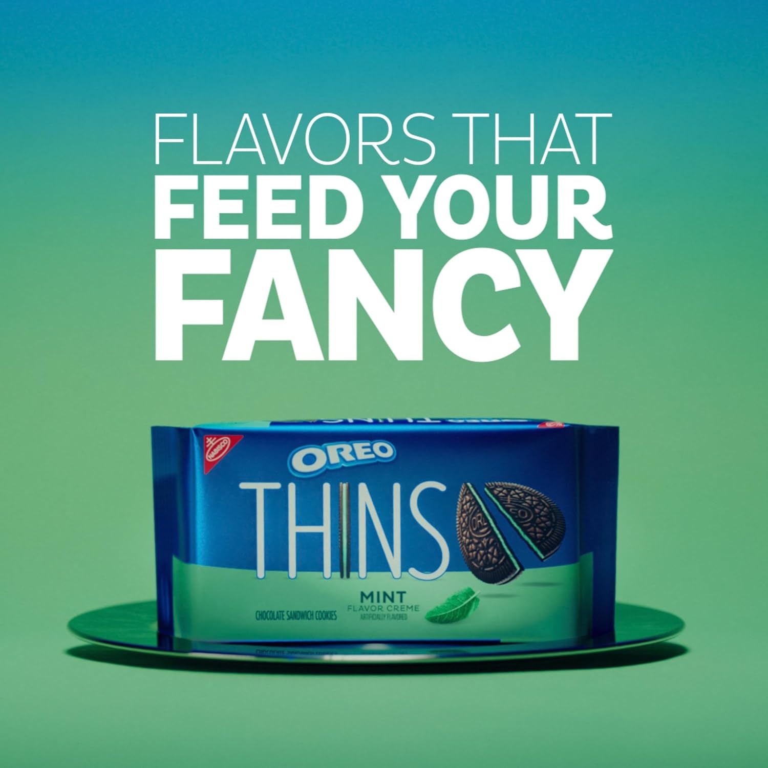 image:imageOREO Thins Mint Creme Chocolate Sandwich Cookies Family Size 1178 oz1178 Ounce Pack of 1