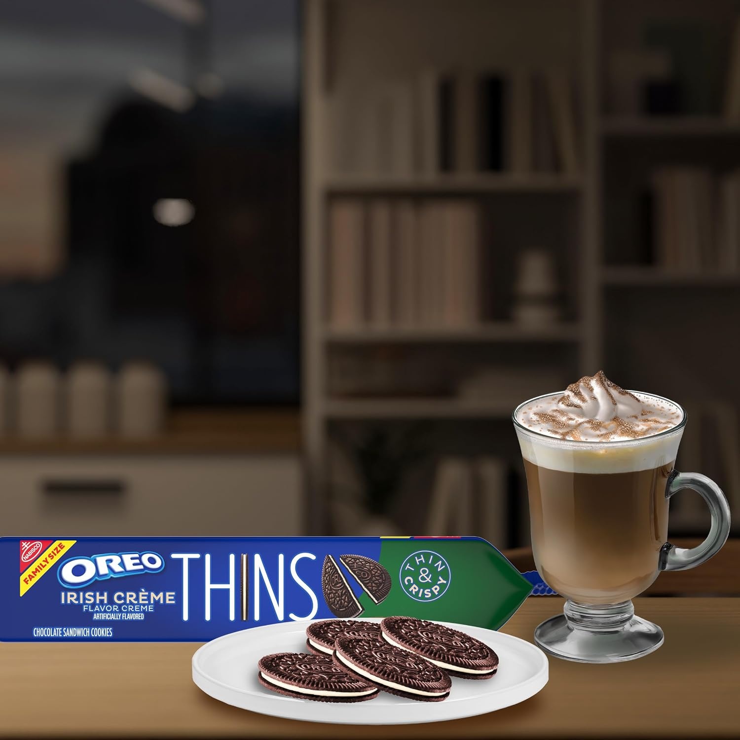 image:imageOREO Thins Tiramisu Creme Chocolate Sandwich Cookies Family Size 1178 oz1178 OZ