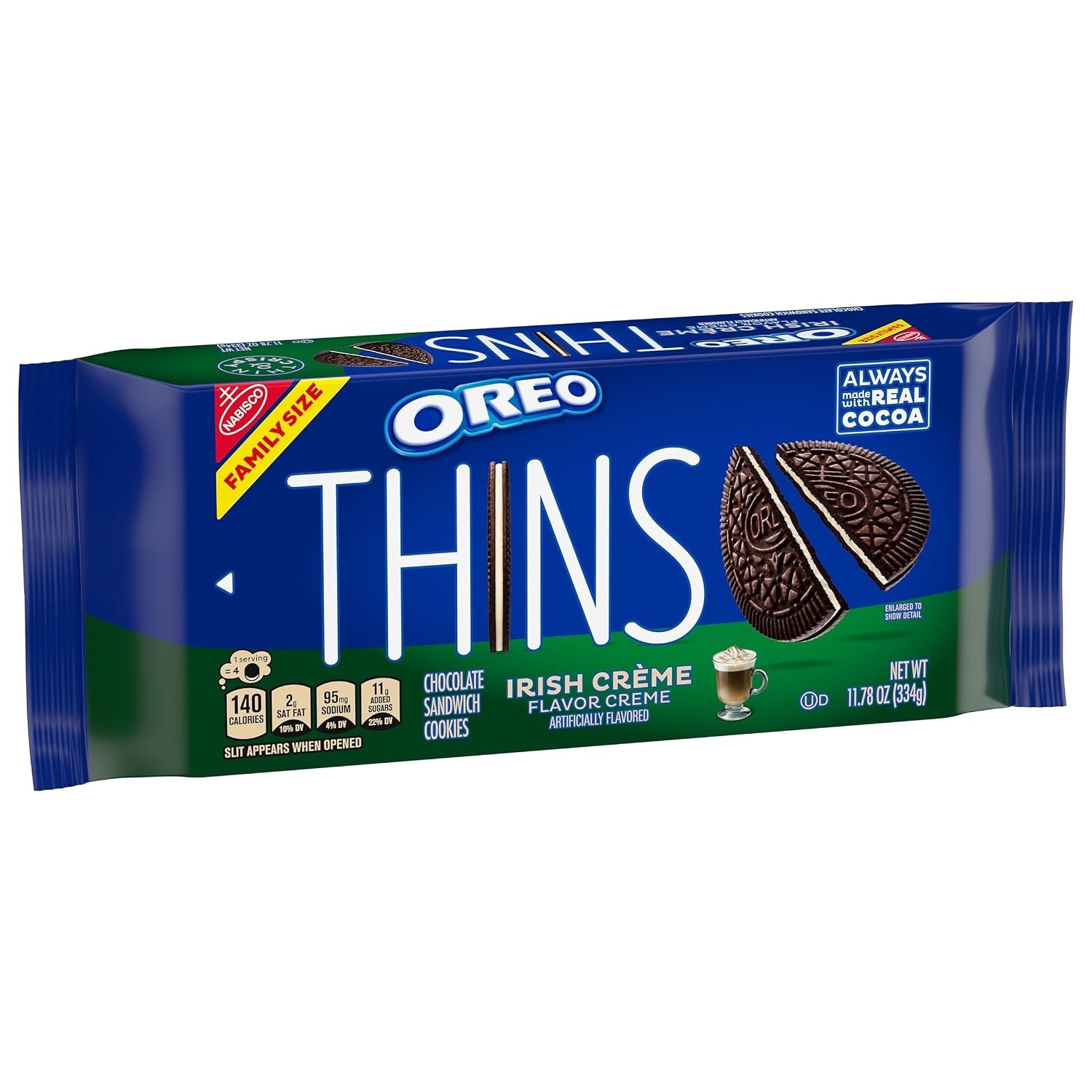 image:imageOREO Thins Tiramisu Creme Chocolate Sandwich Cookies Family Size 1178 oz1178 OZ