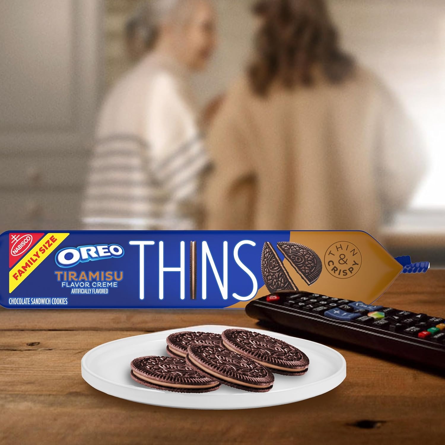 image:imageOREO Thins Tiramisu Creme Chocolate Sandwich Cookies Family Size 1178 oz1178 Ounce Pack of 1
