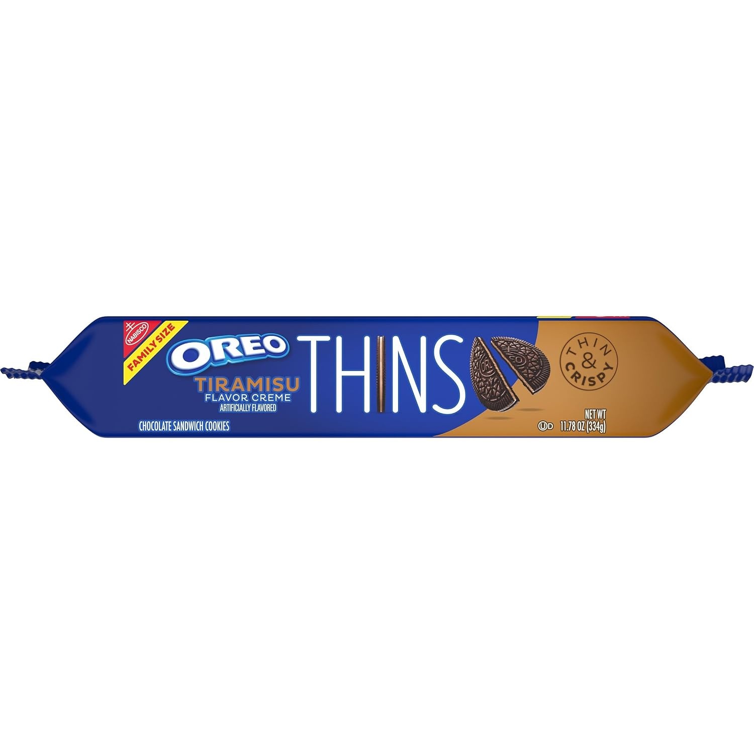 image:imageOREO Thins Tiramisu Creme Chocolate Sandwich Cookies Family Size 1178 oz1178 Ounce Pack of 1