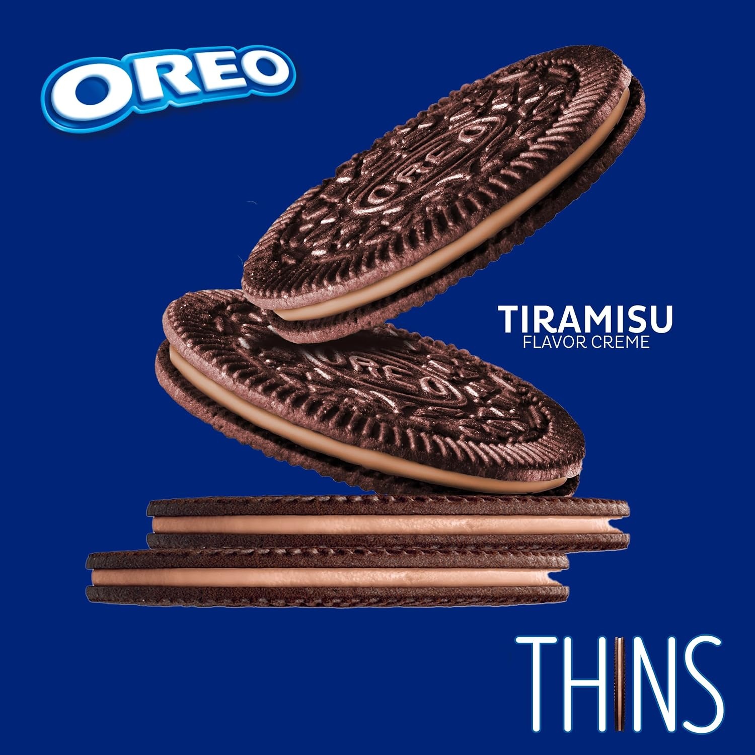image:imageOREO Thins Tiramisu Creme Chocolate Sandwich Cookies Family Size 1178 oz1178 Ounce Pack of 1