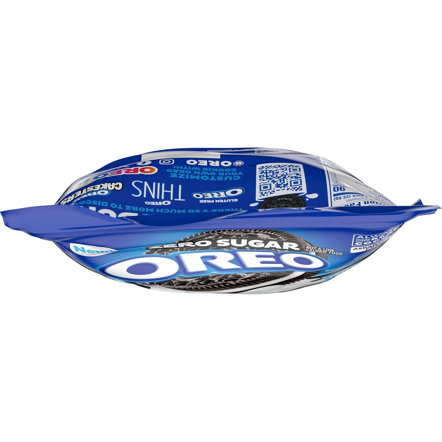 image:imageOREO Zero Sugar Chocolate Sandwich Cookies 10 Snack Packs 2 Cookies Per Pack