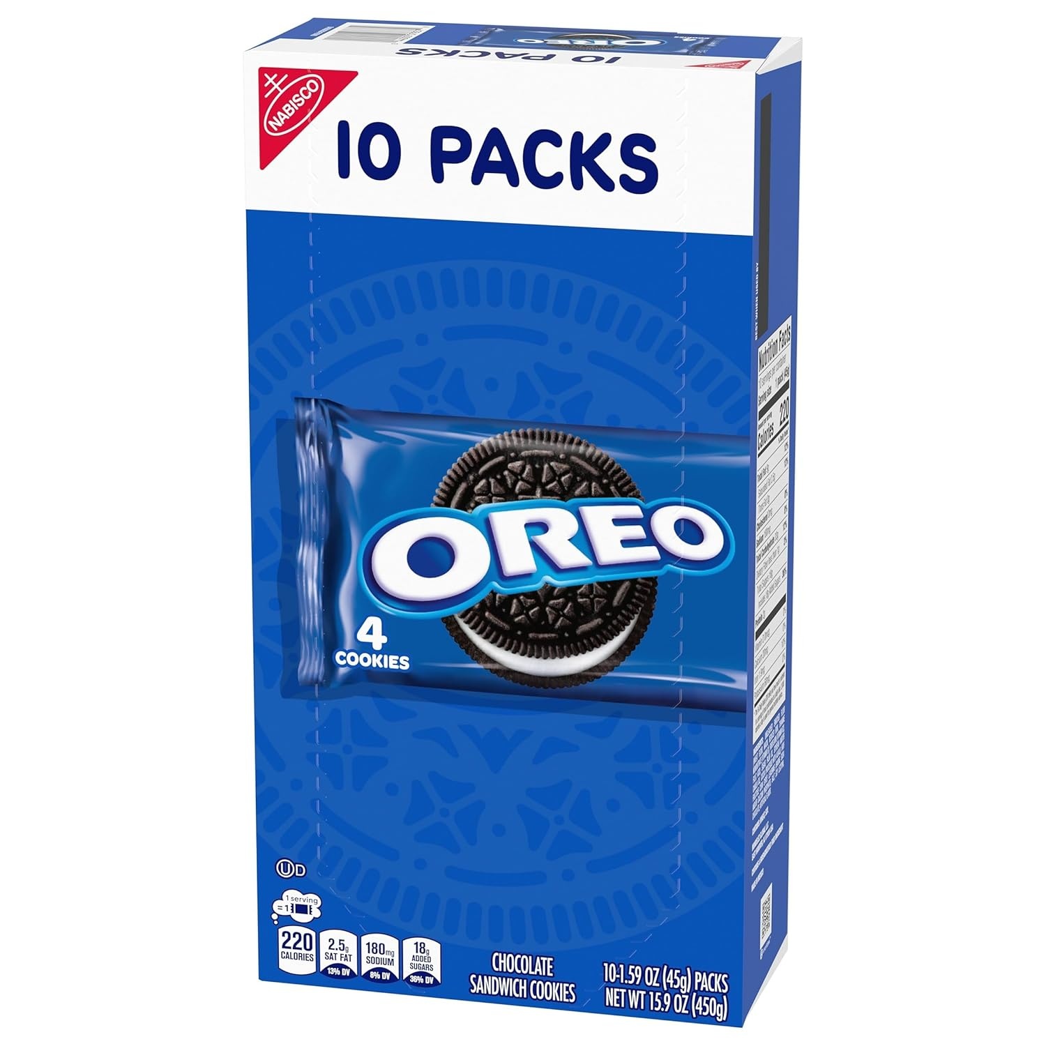 image:imageOreo Chocolate Sandwich Cookies 10 Snack Packs 4 Cookies per Pack159 oz