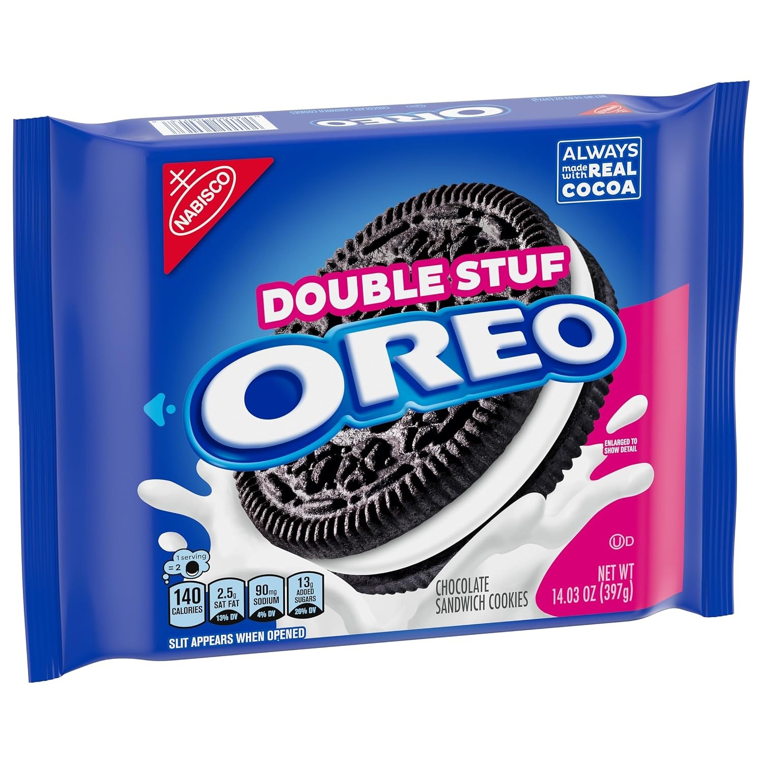 image:imageOreo Double Stuf Chocolate Sandwich Cookies 14 Ounce14 Ounce Pack of 1