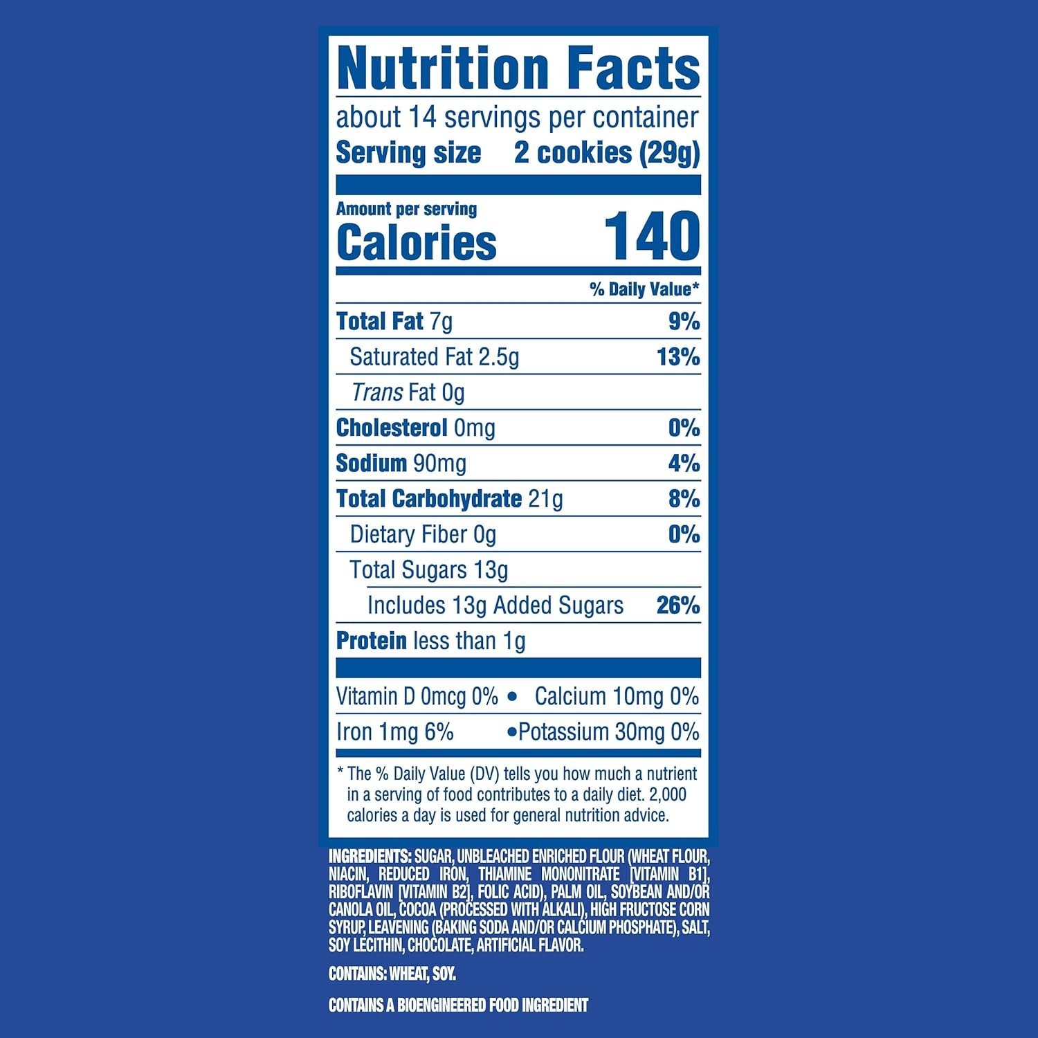 image:imageOreo Double Stuf Chocolate Sandwich Cookies 14 Ounce14 Ounce Pack of 1