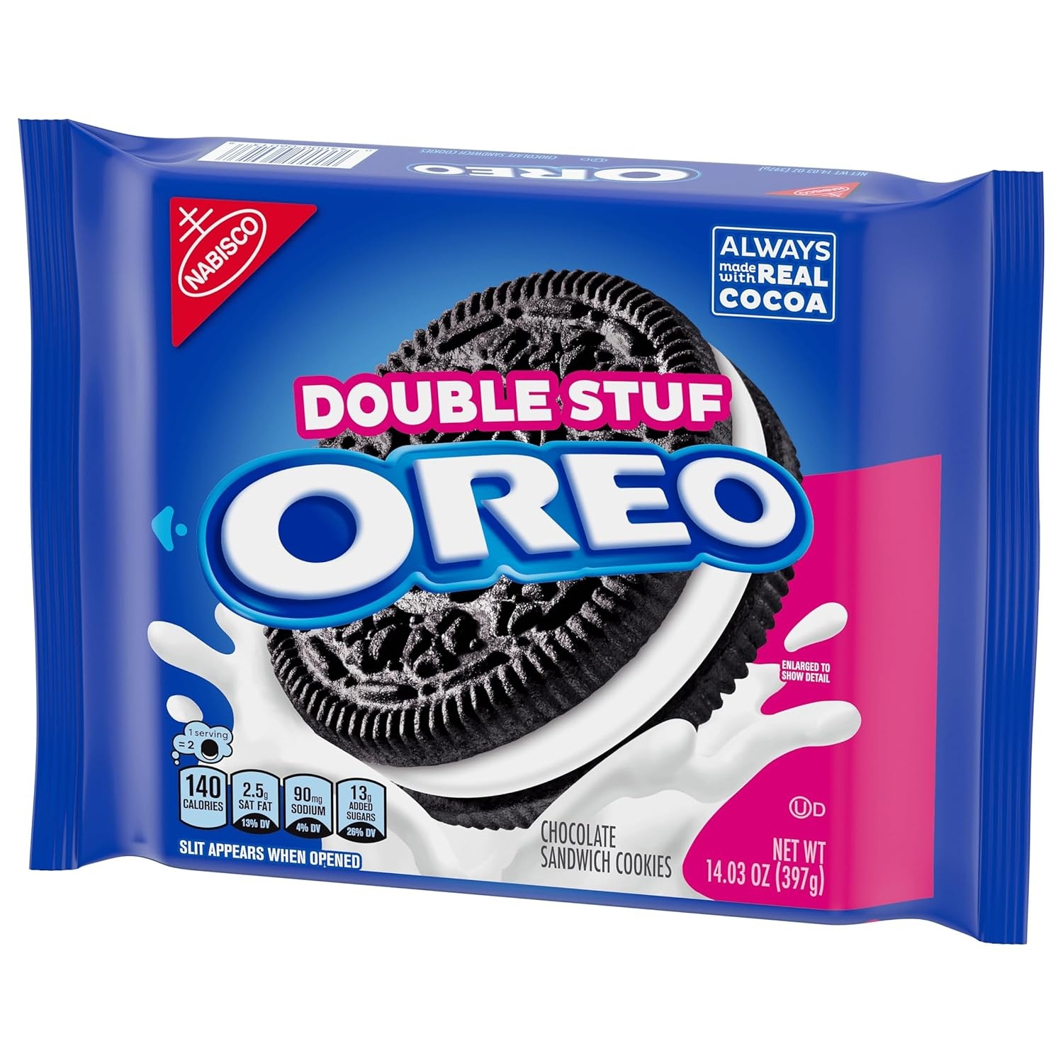 image:imageOreo Double Stuf Chocolate Sandwich Cookies 14 Ounce14 Ounce Pack of 1