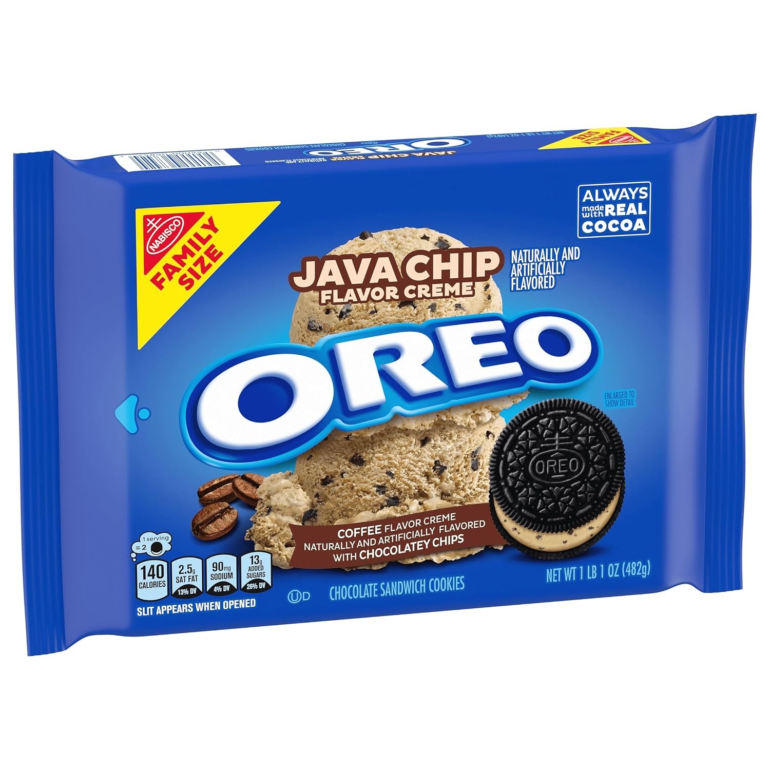 image:imageOreo Double Stuf Chocolate Sandwich Cookies Family Size 1871 oz106 Pound Pack of 1