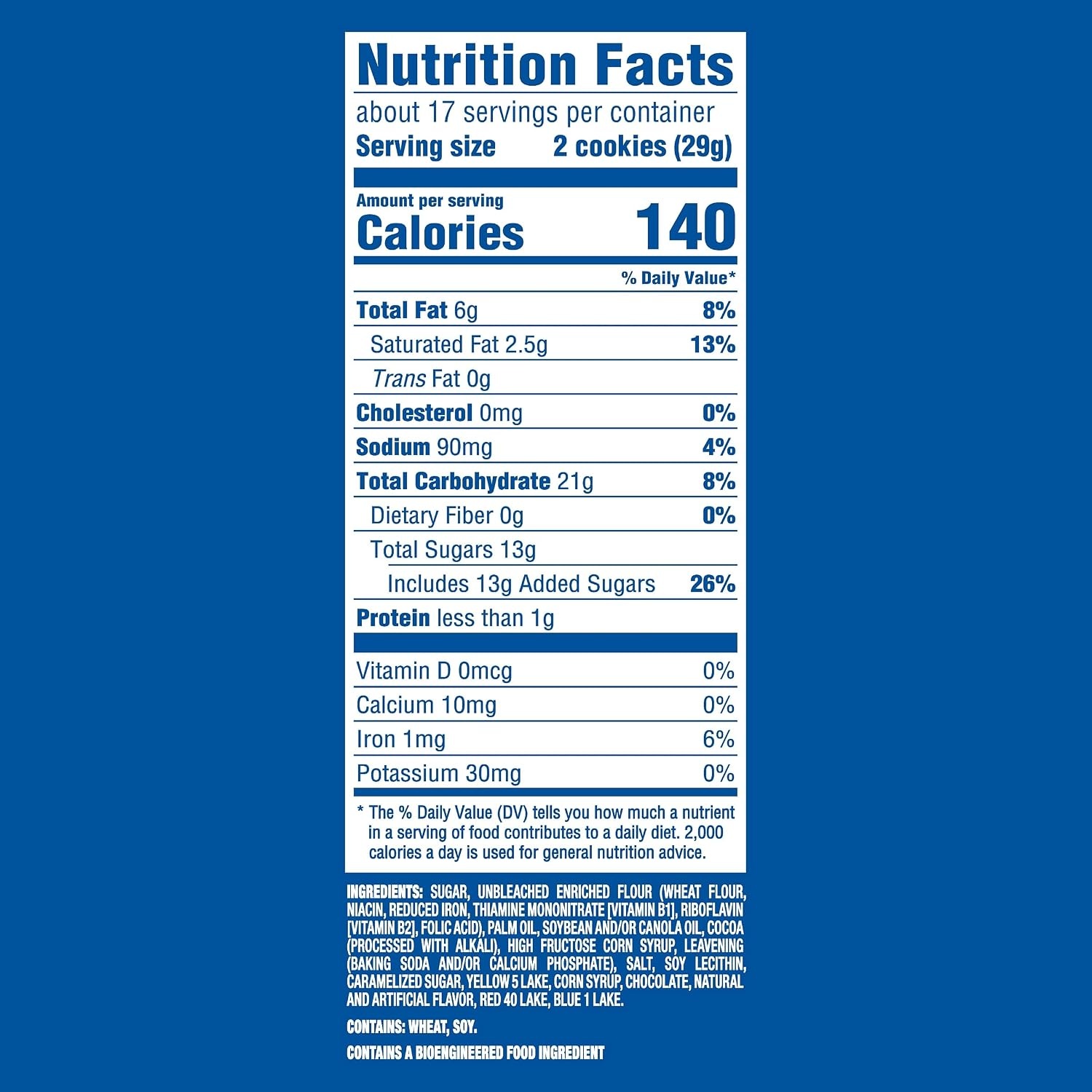 image:imageOreo Double Stuf Chocolate Sandwich Cookies Family Size 1871 oz106 Pound Pack of 1