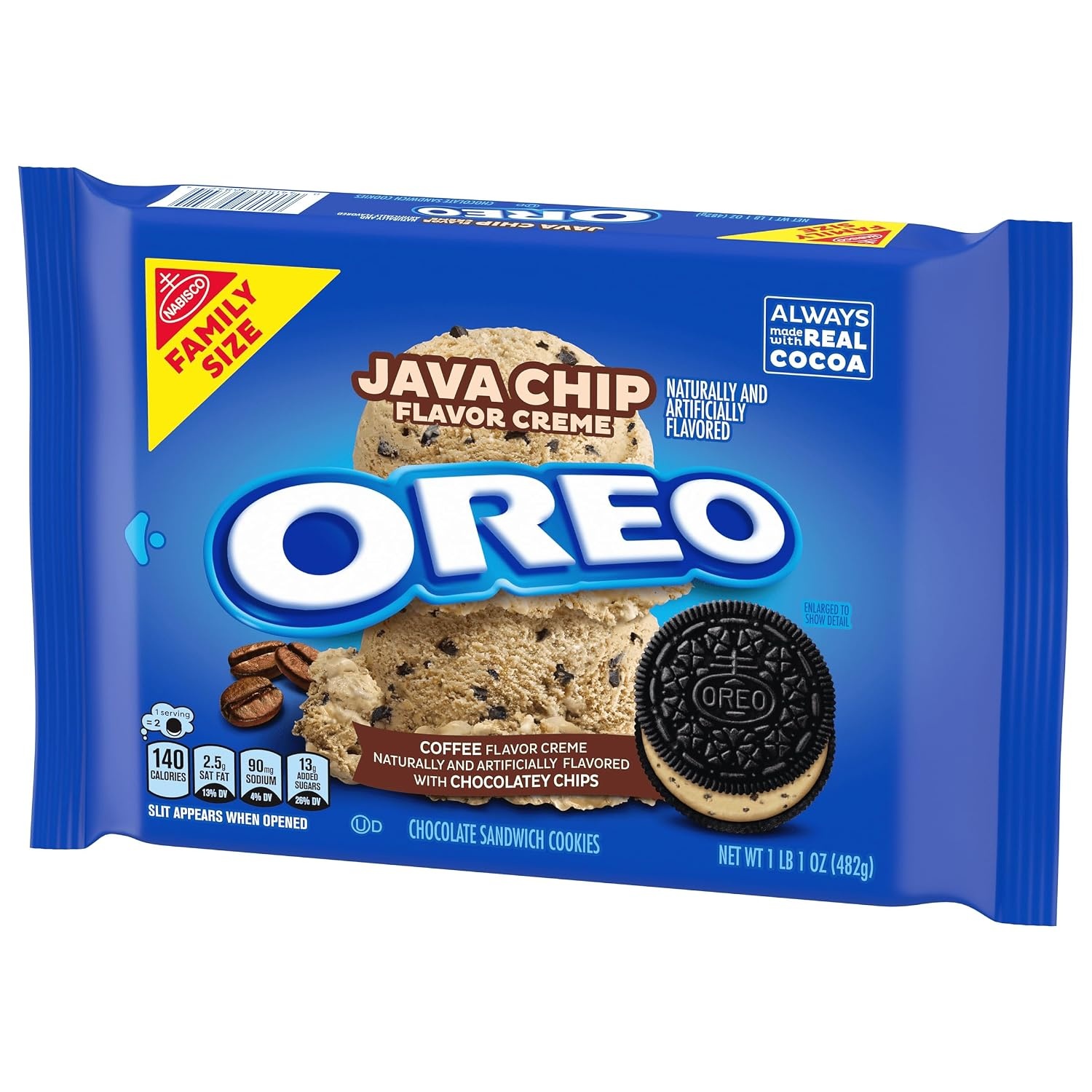 image:imageOreo Double Stuf Chocolate Sandwich Cookies Family Size 1871 oz106 Pound Pack of 1