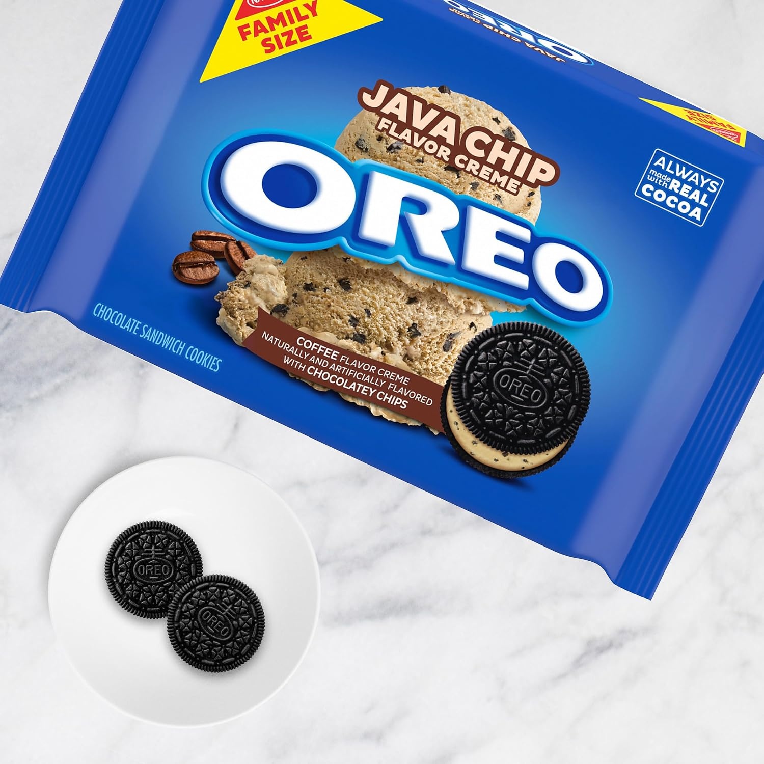 image:imageOreo Double Stuf Chocolate Sandwich Cookies Family Size 1871 oz106 Pound Pack of 1