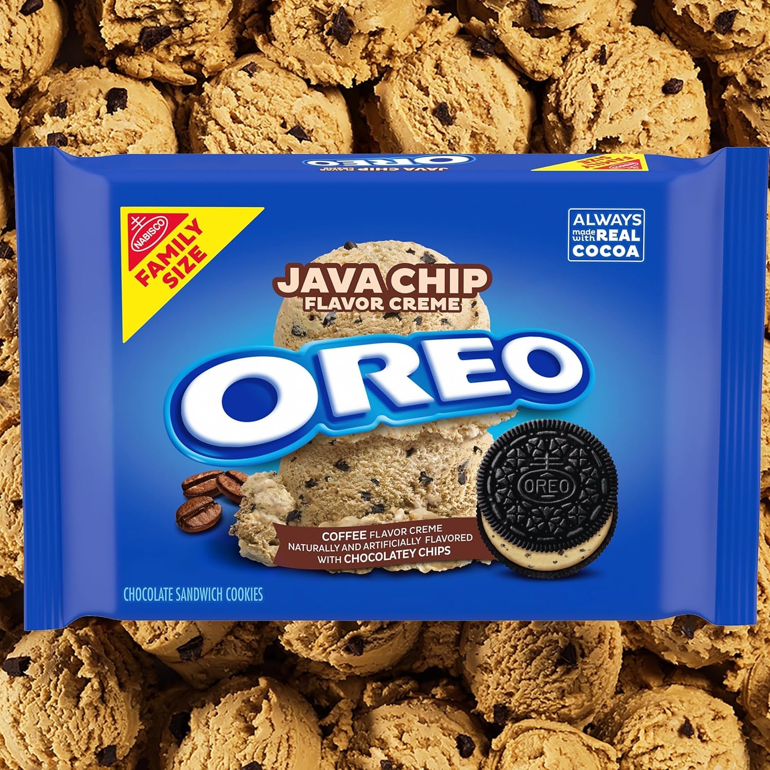 image:imageOreo Double Stuf Chocolate Sandwich Cookies Family Size 1871 oz106 Pound Pack of 1