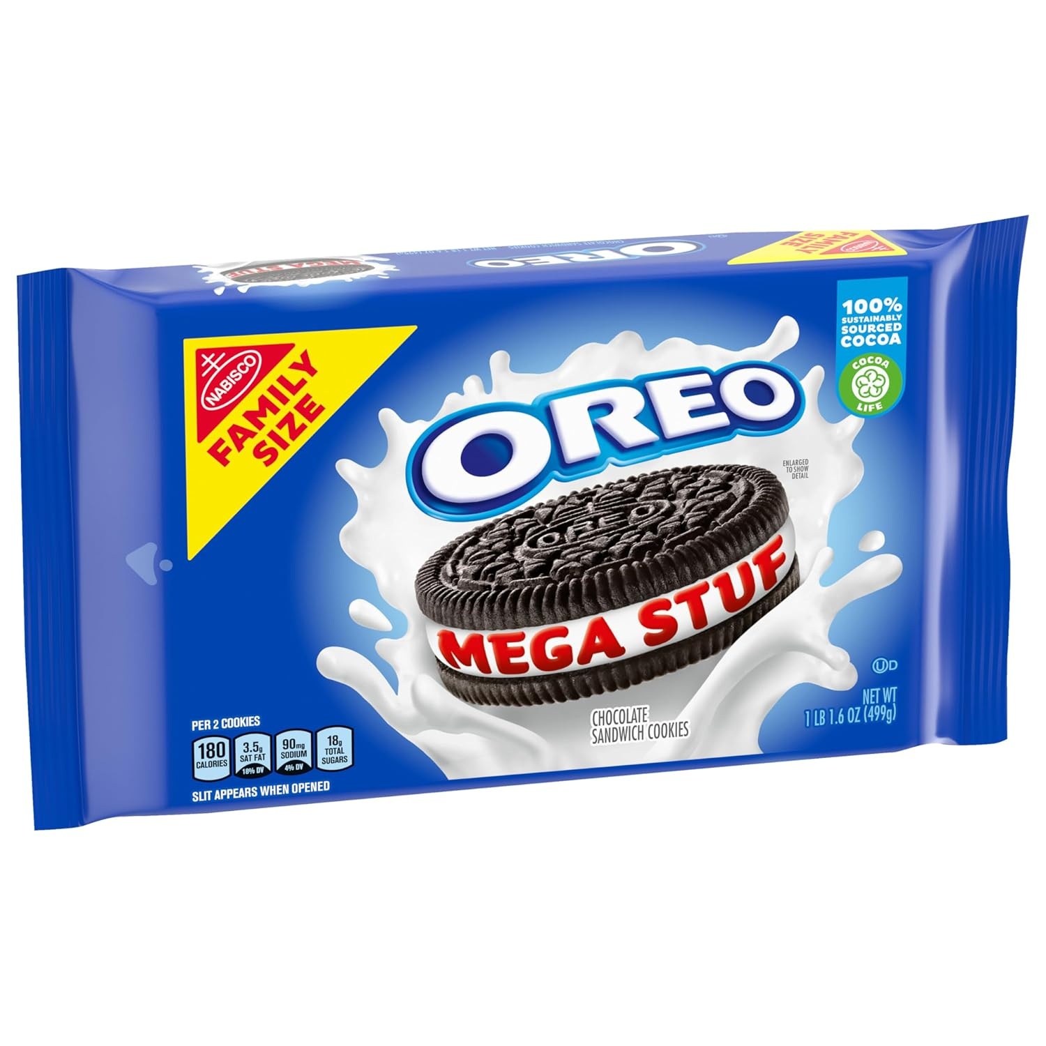 image:imageOreo Double Stuf Chocolate Sandwich Cookies Family Size 1871 oz12 Count Pack of 1